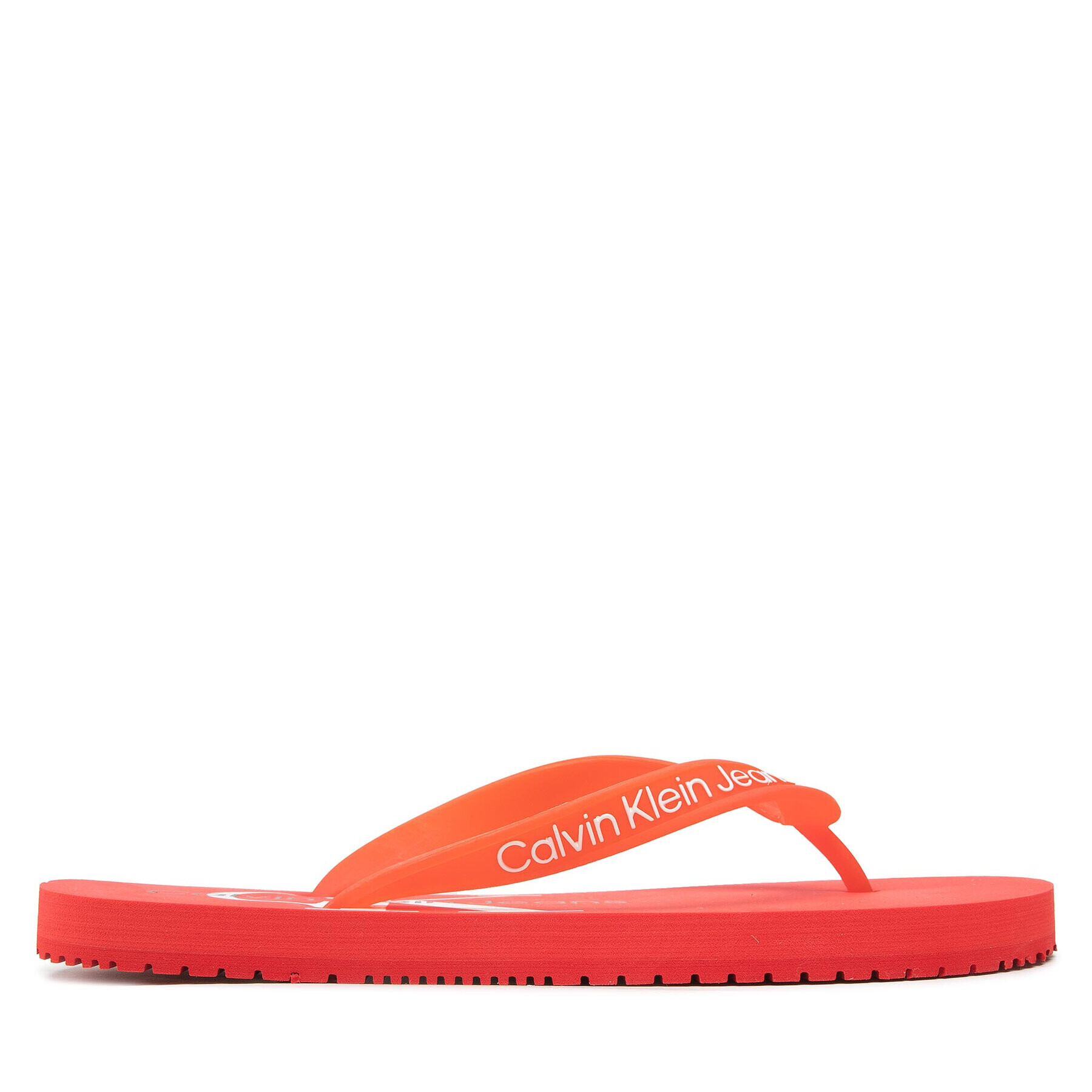 Calvin Klein Jeans Japonke Beach Sandal Monogram Tpu YW0YW00098 Rdeča - Pepit.si