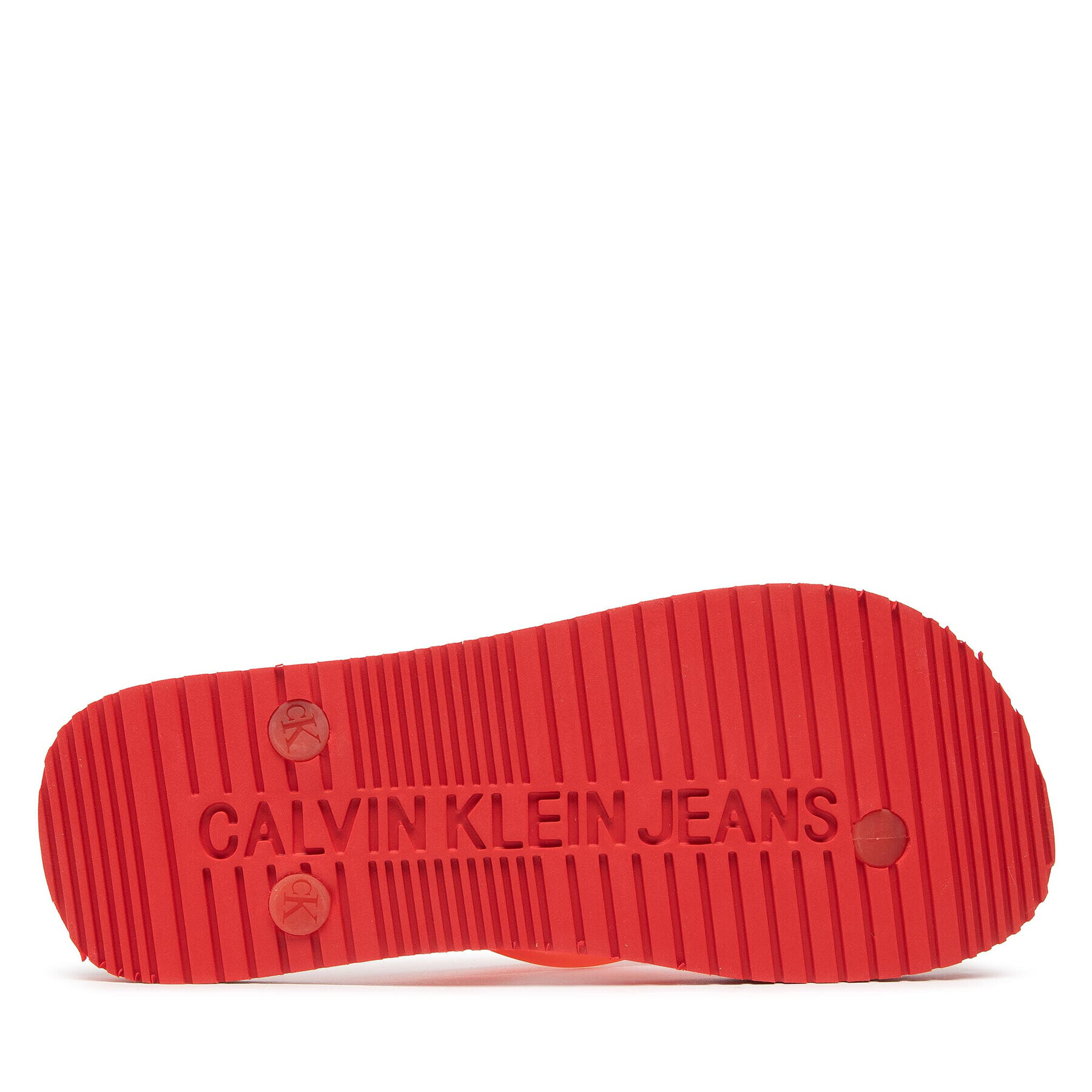 Calvin Klein Jeans Japonke Beach Sandal Monogram Tpu YW0YW00098 Rdeča - Pepit.si