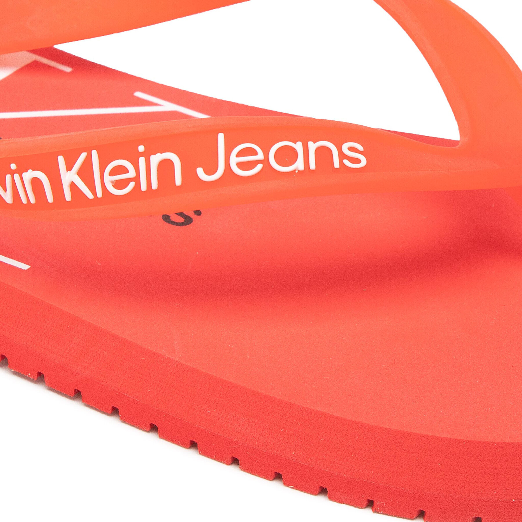 Calvin Klein Jeans Japonke Beach Sandal Monogram Tpu YW0YW00098 Rdeča - Pepit.si