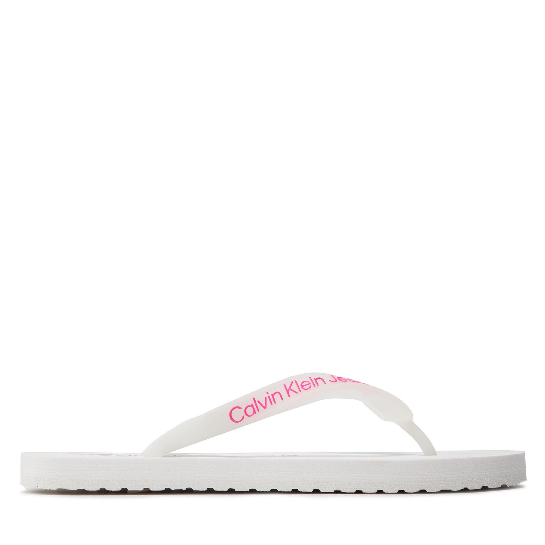 Calvin Klein Jeans Japonke Beach Sandal Monogram YW0YW00098 Bela - Pepit.si