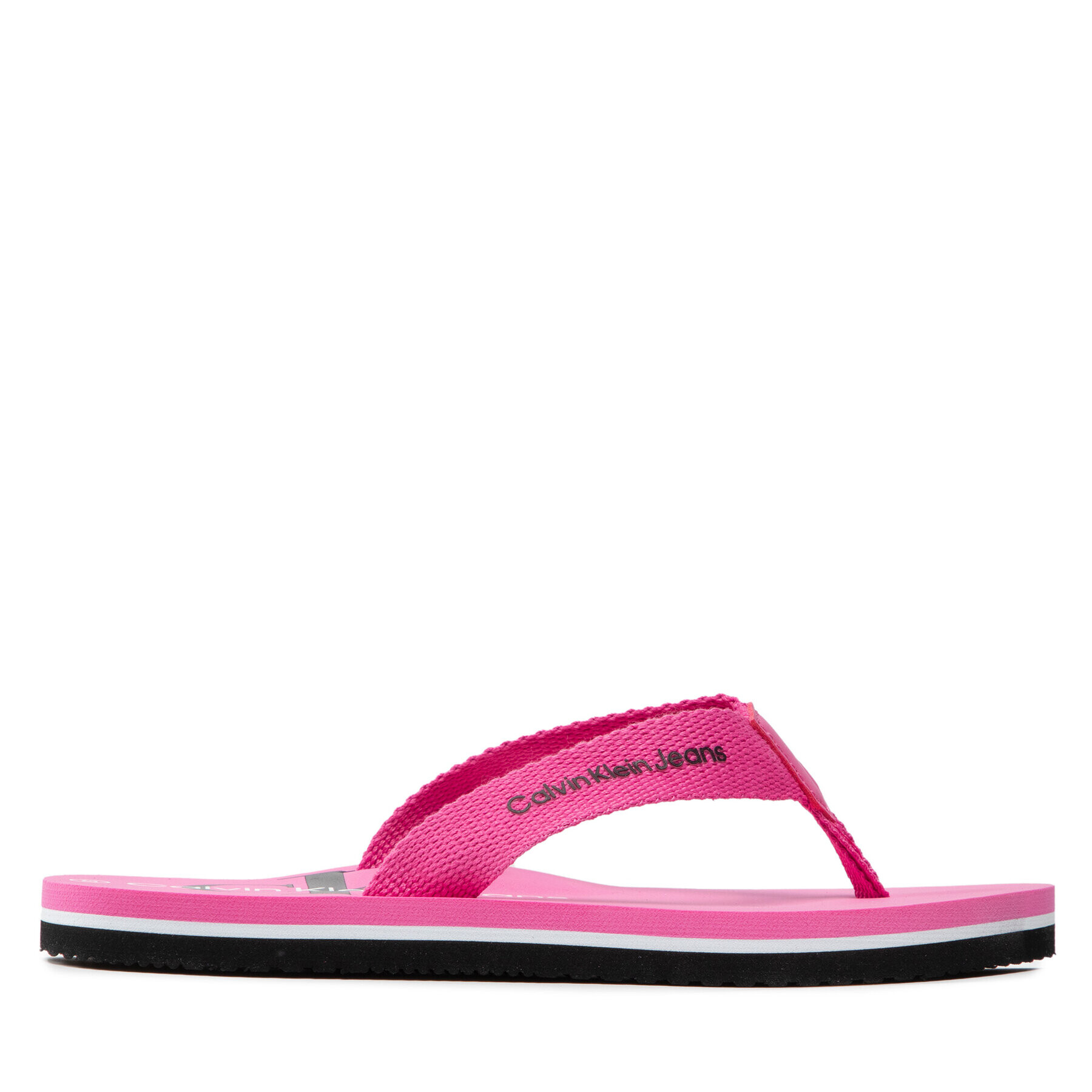 Calvin Klein Jeans Japonke Logo Print Flip Flop V3A8-80217-0058 S Roza - Pepit.si