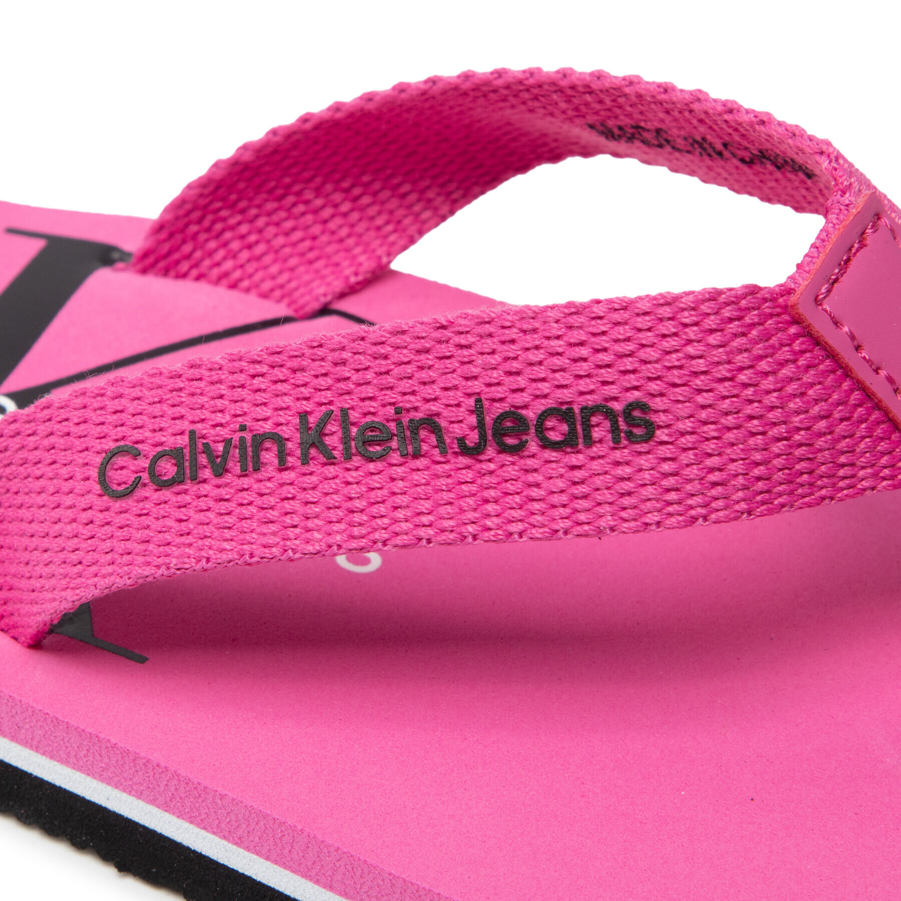 Calvin Klein Jeans Japonke Logo Print Flip Flop V3A8-80217-0058 S Roza - Pepit.si