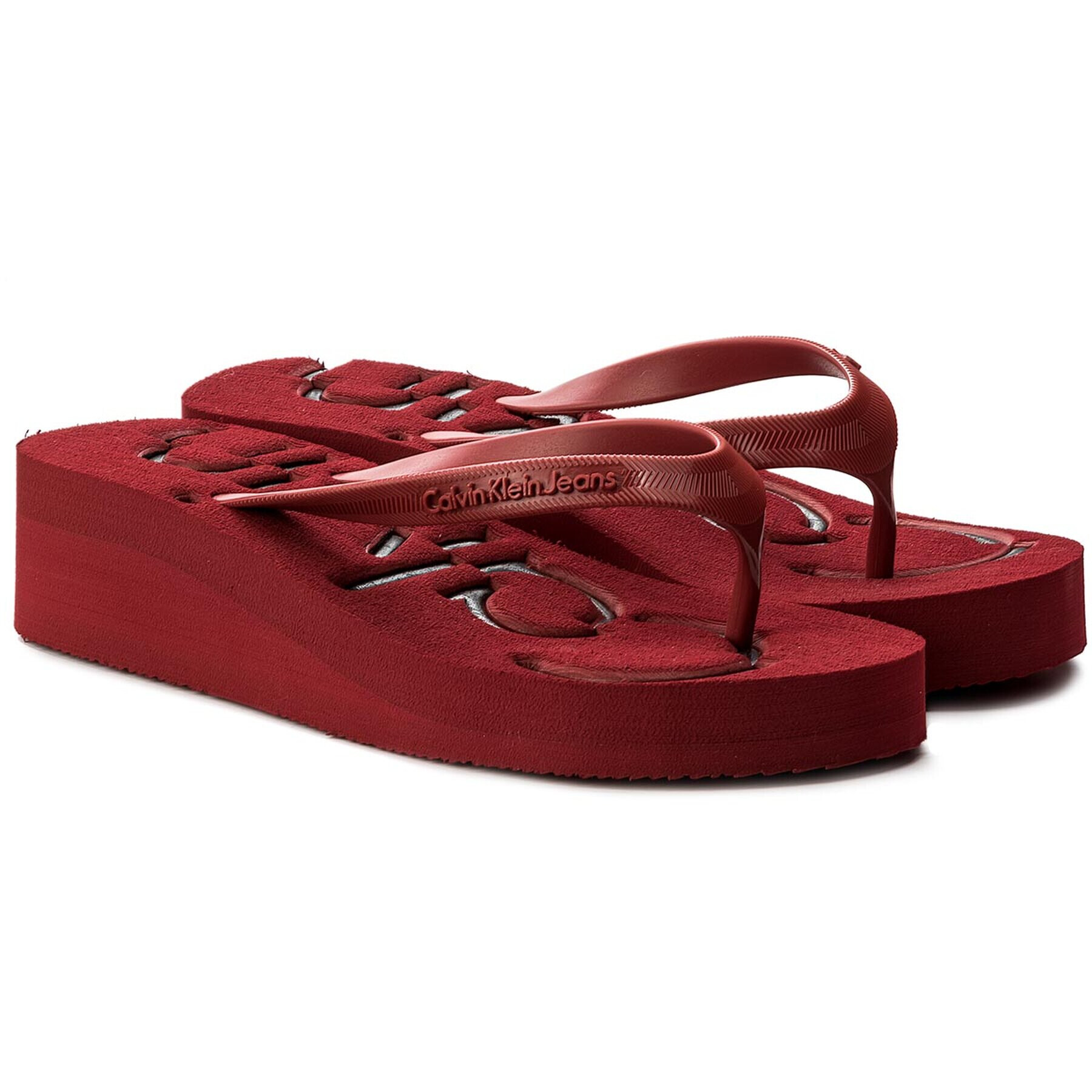 Calvin Klein Jeans Japonke Tamber R4117 Bordo rdeča - Pepit.si