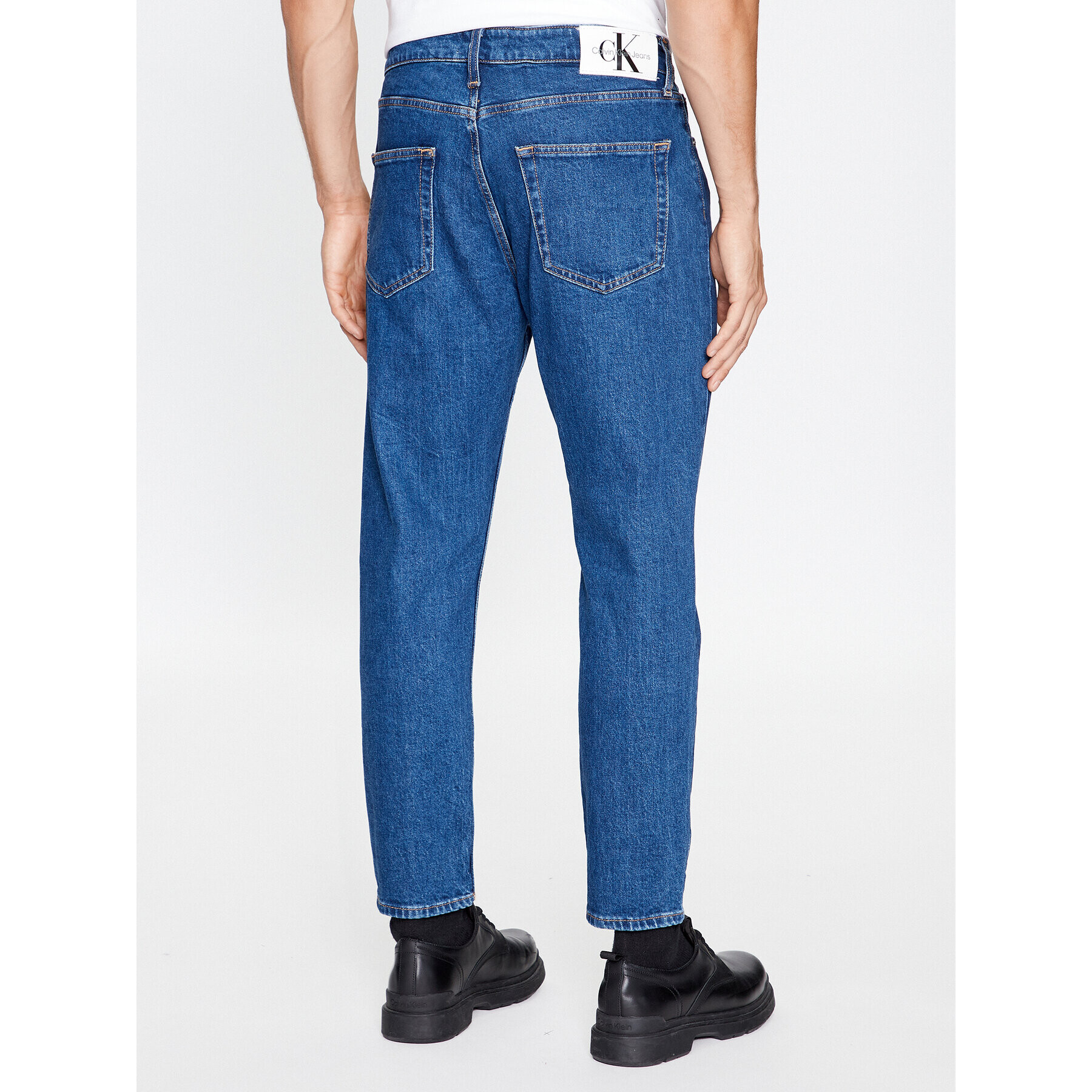 Calvin Klein Jeans Jeans hlače Dad J30J323876 Modra Loose Fit - Pepit.si