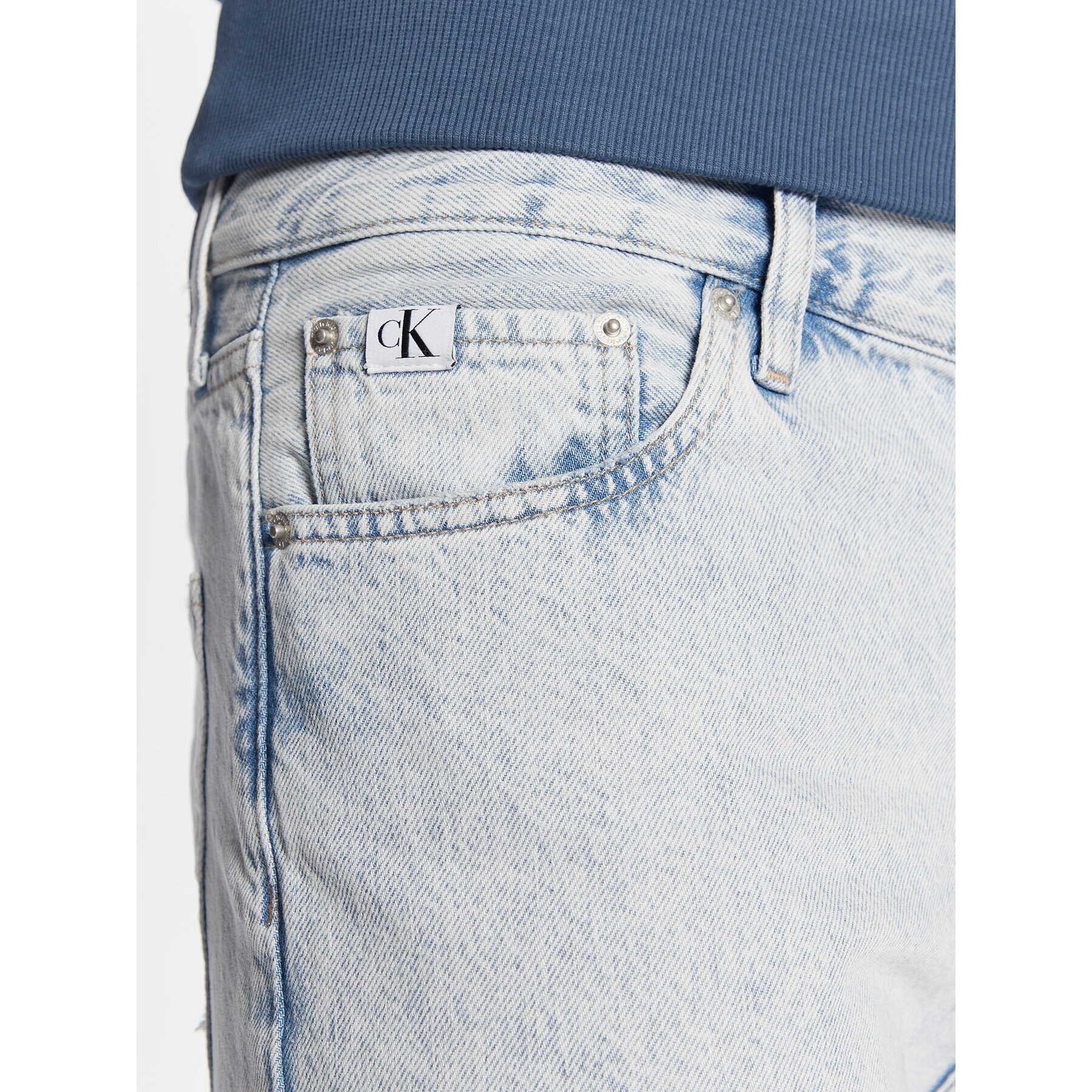 Calvin Klein Jeans Jeans hlače J30J322426 Modra Loose Fit - Pepit.si