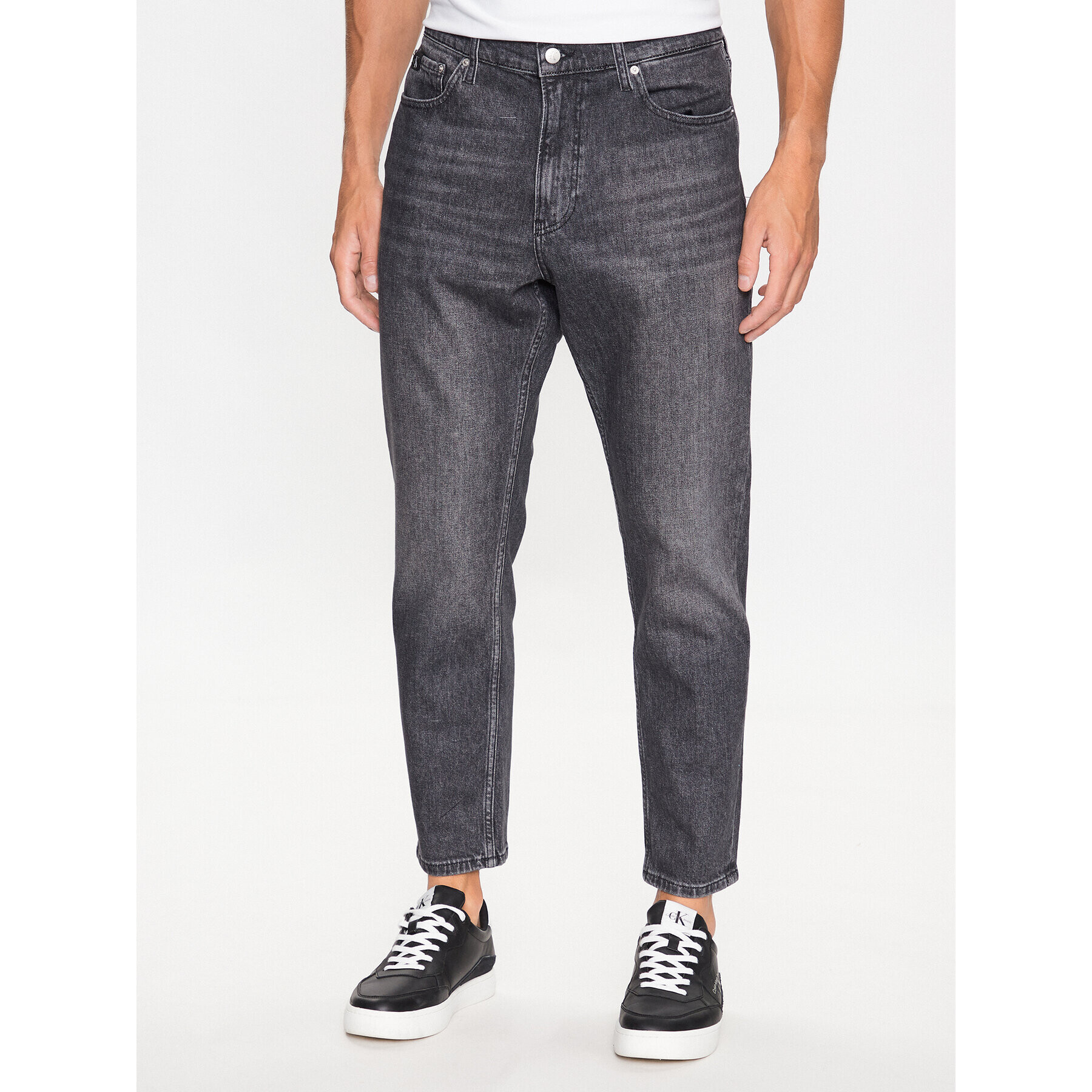 Calvin Klein Jeans Jeans hlače J30J323337 Siva Relaxed Fit - Pepit.si