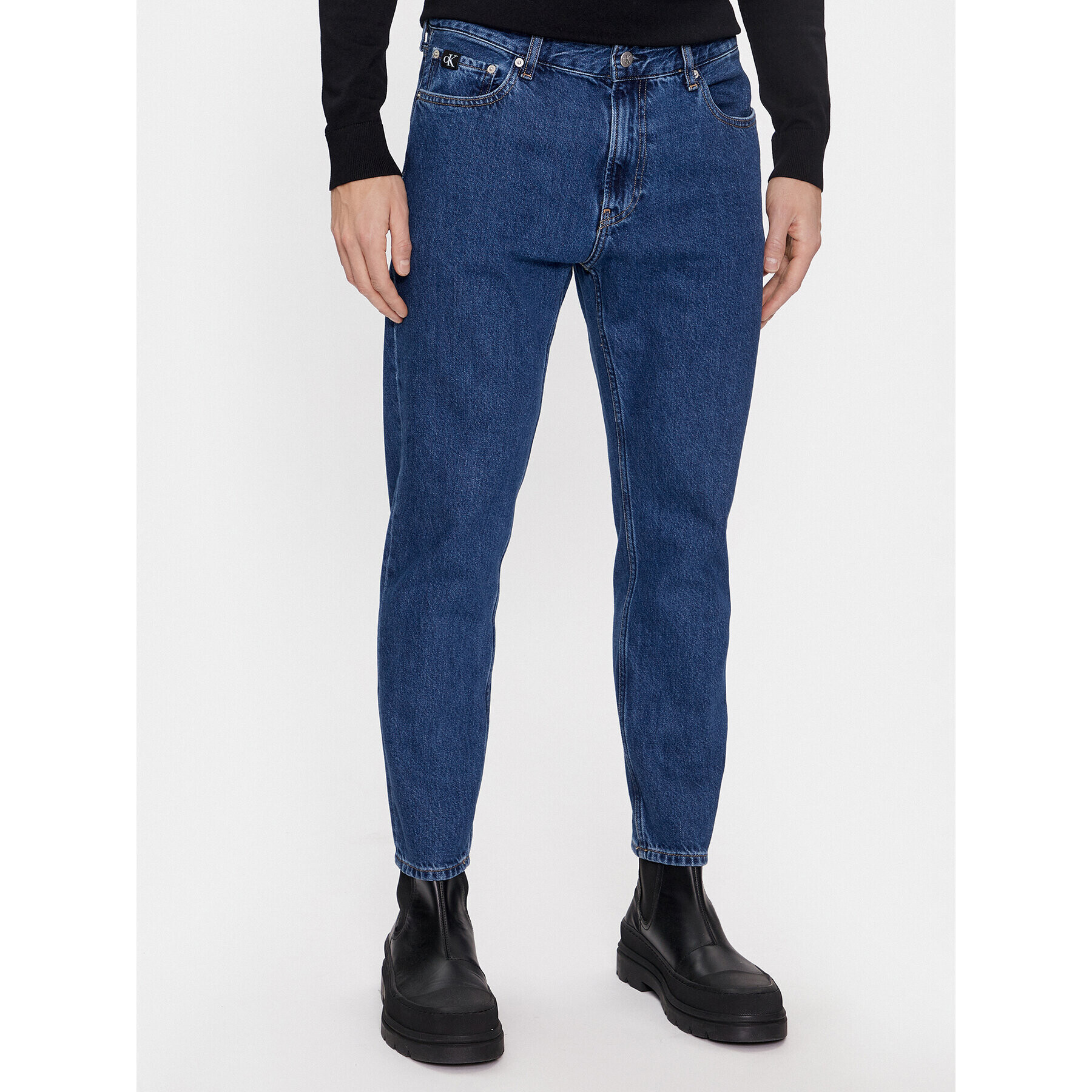 Calvin Klein Jeans Jeans hlače J30J323692 Modra Relaxed Fit - Pepit.si