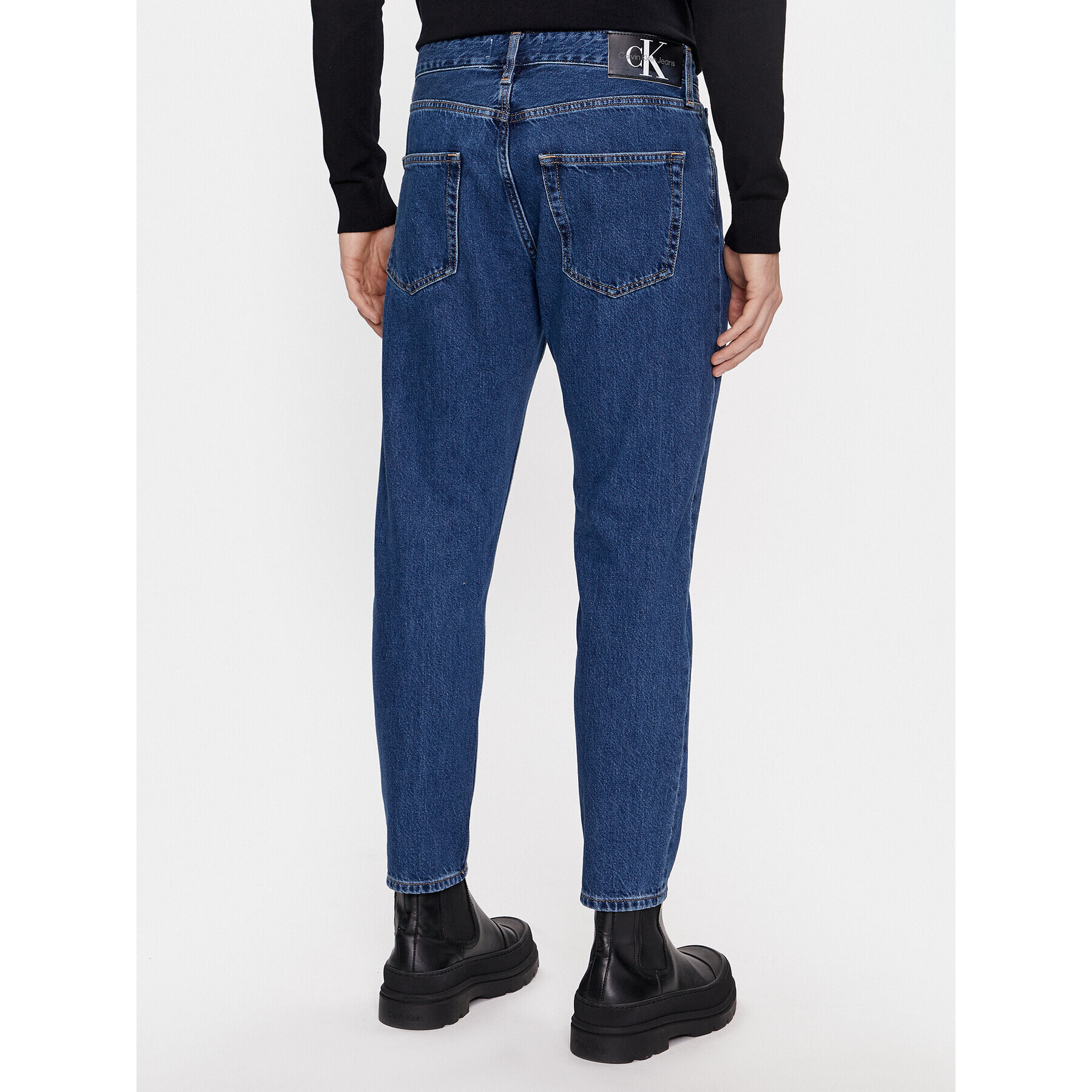 Calvin Klein Jeans Jeans hlače J30J323692 Modra Relaxed Fit - Pepit.si