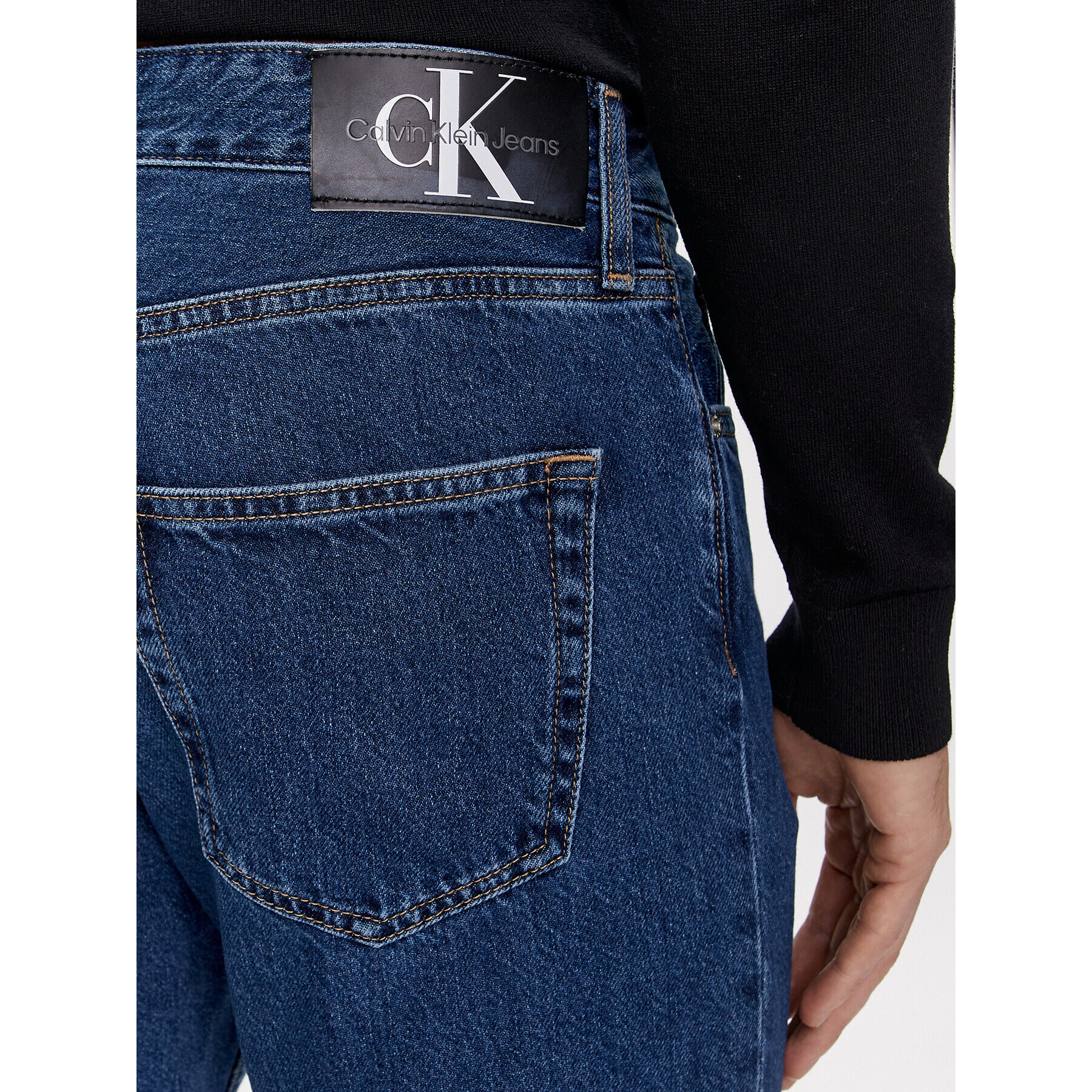 Calvin Klein Jeans Jeans hlače J30J323692 Modra Relaxed Fit - Pepit.si