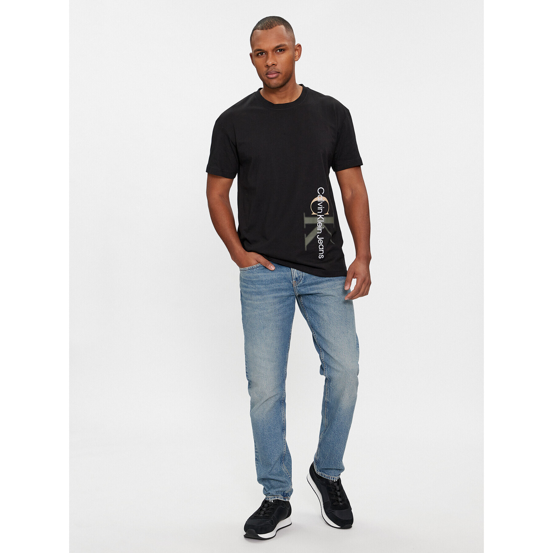 Calvin Klein Jeans Jeans hlače J30J324202 Modra Slim Fit - Pepit.si