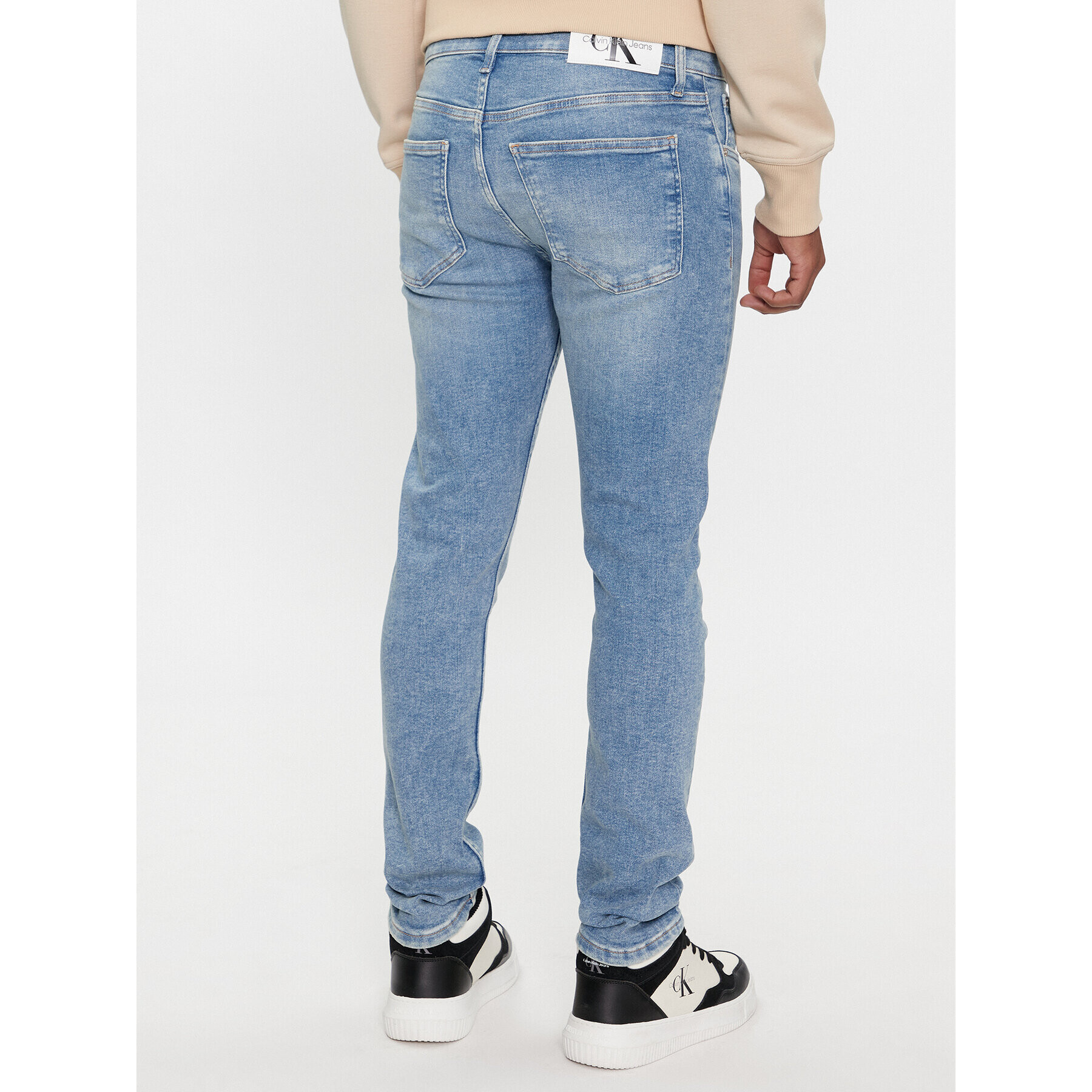 Calvin Klein Jeans Jeans hlače J30J324585 Modra Skinny Fit - Pepit.si