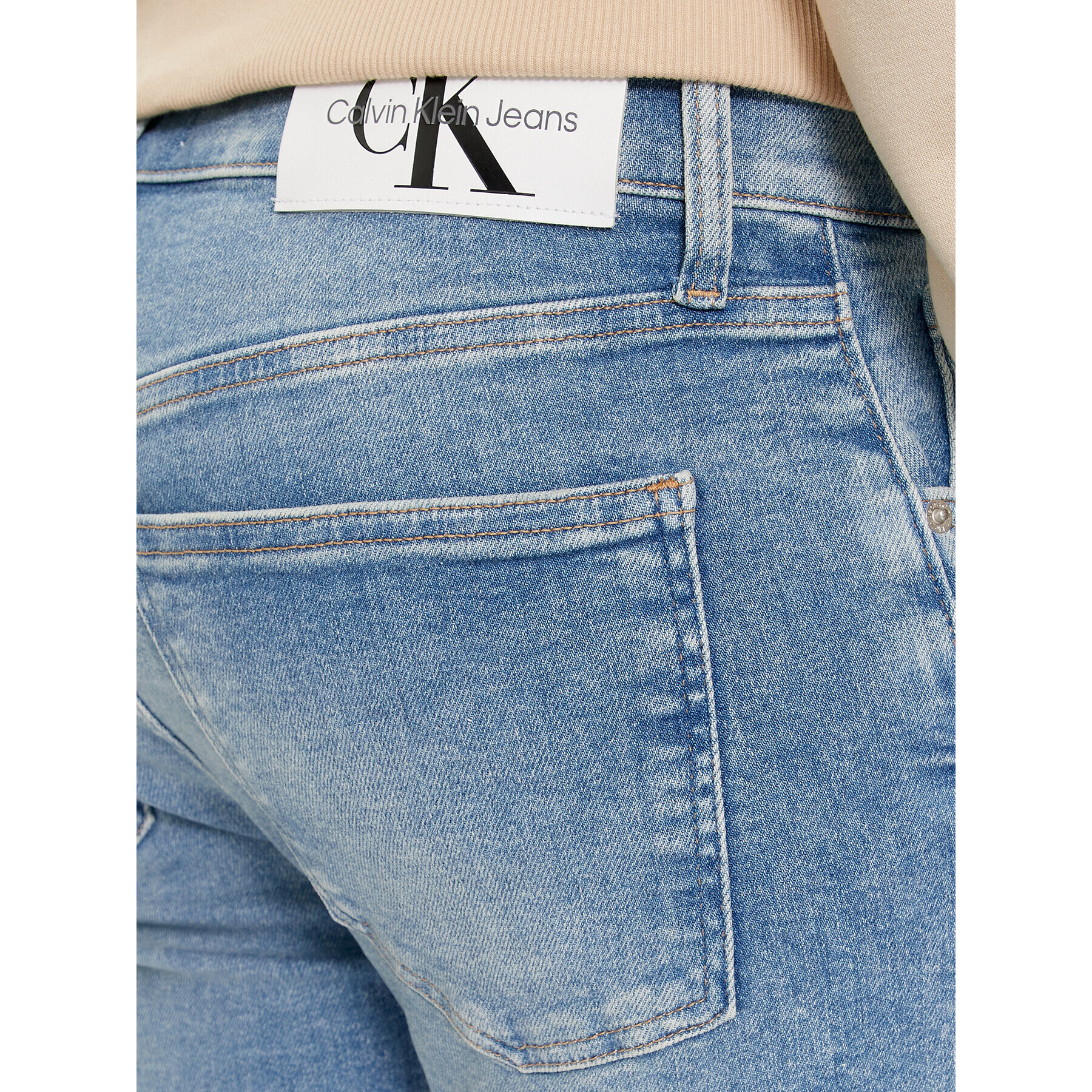 Calvin Klein Jeans Jeans hlače J30J324585 Modra Skinny Fit - Pepit.si