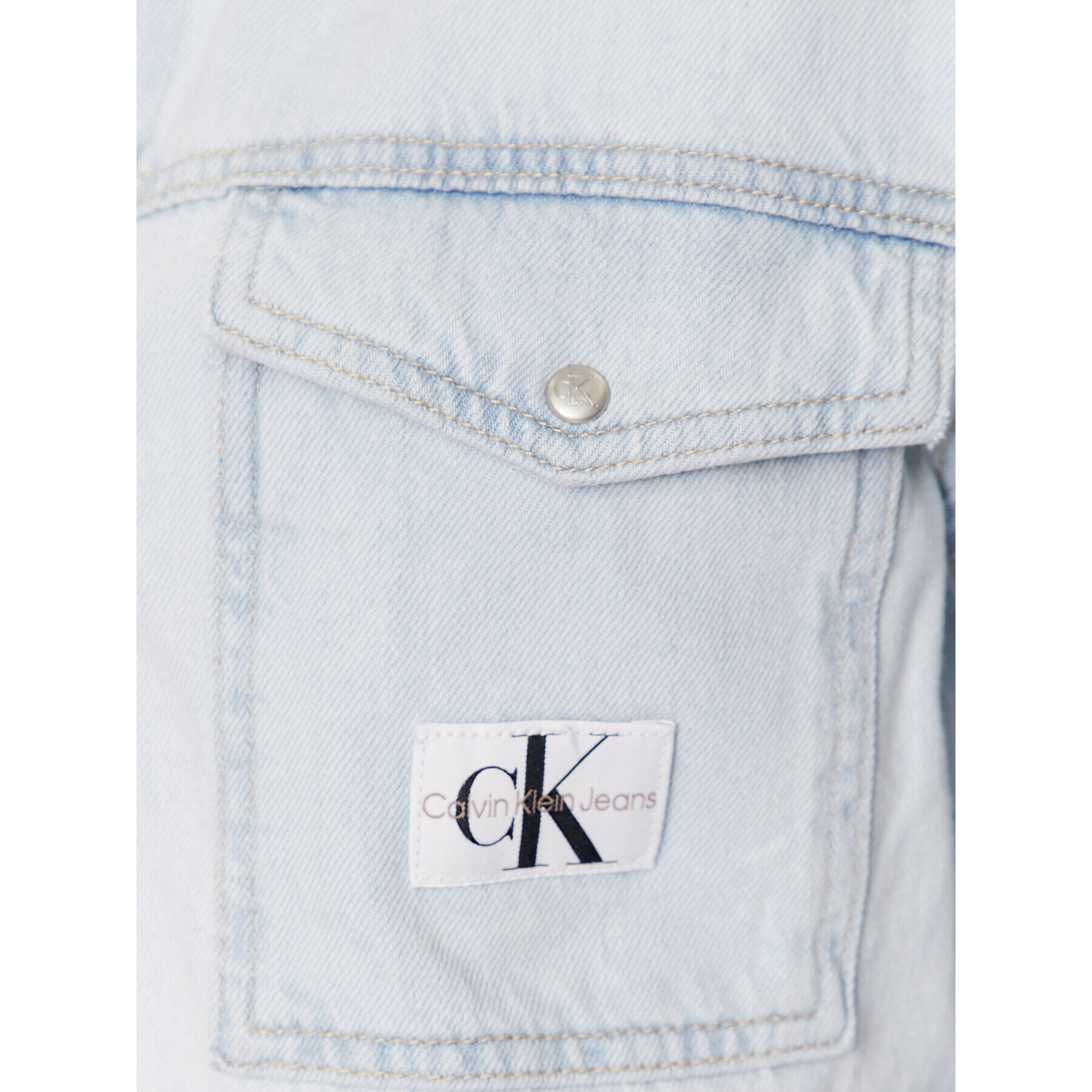 Calvin Klein Jeans Jeans srajca J20J220651 Modra Regular Fit - Pepit.si