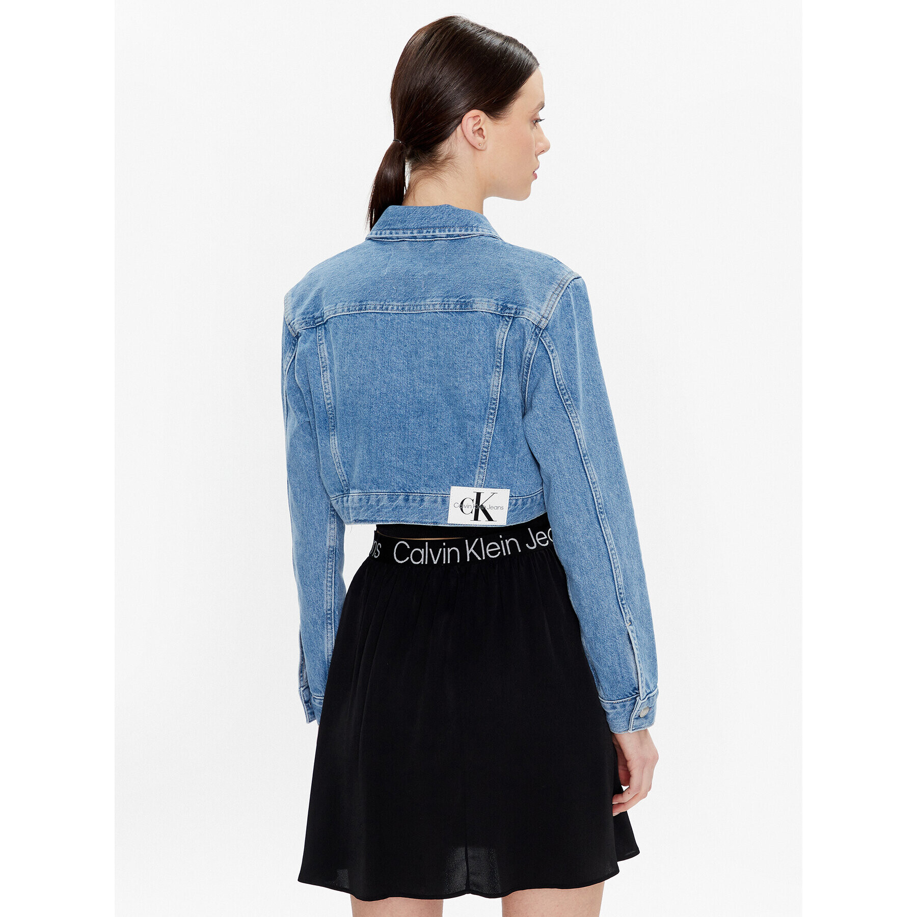 Calvin Klein Jeans Jeans jakna J20J220658 Modra Regular Fit - Pepit.si