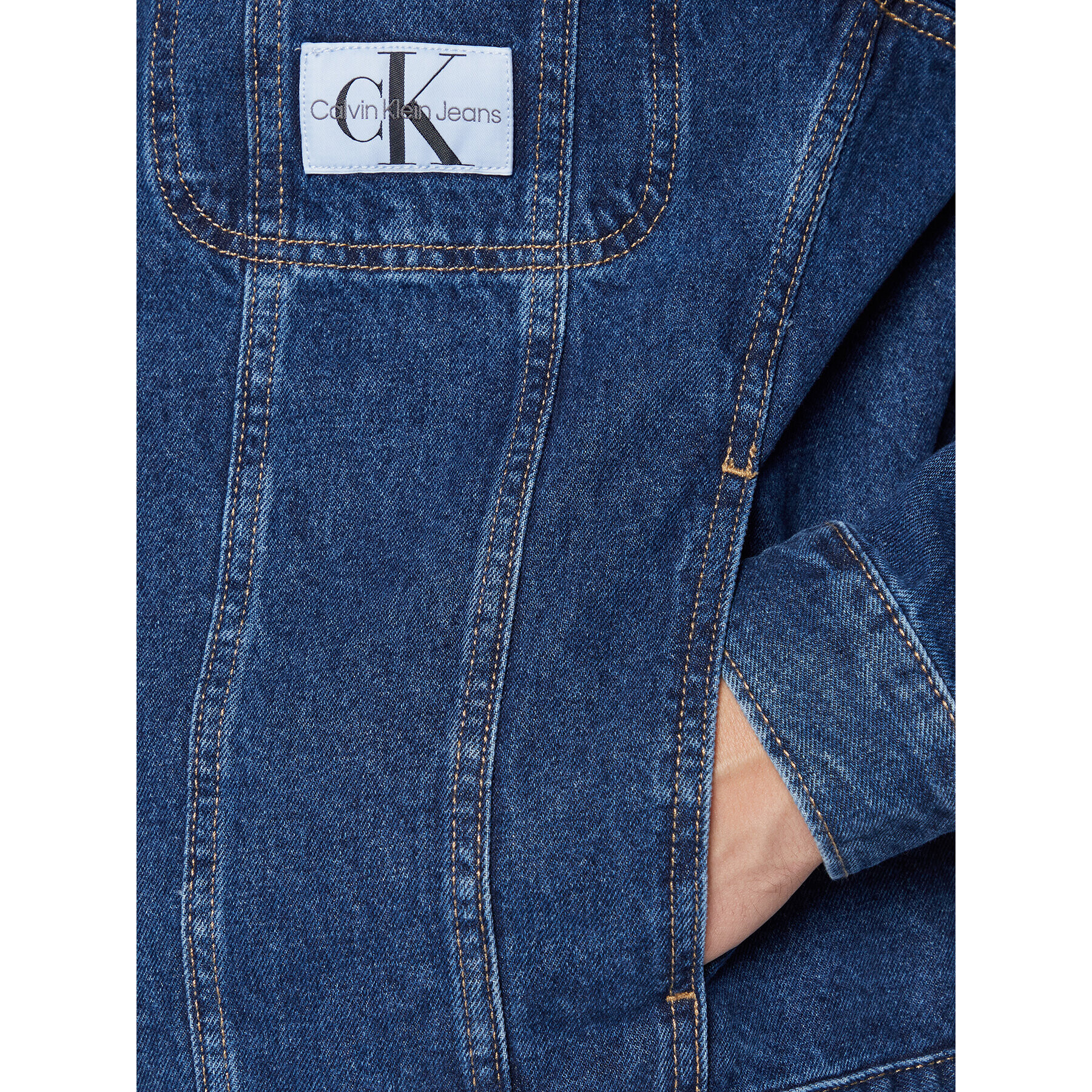 Calvin Klein Jeans Jeans jakna J30J321267 Modra Regular Fit - Pepit.si