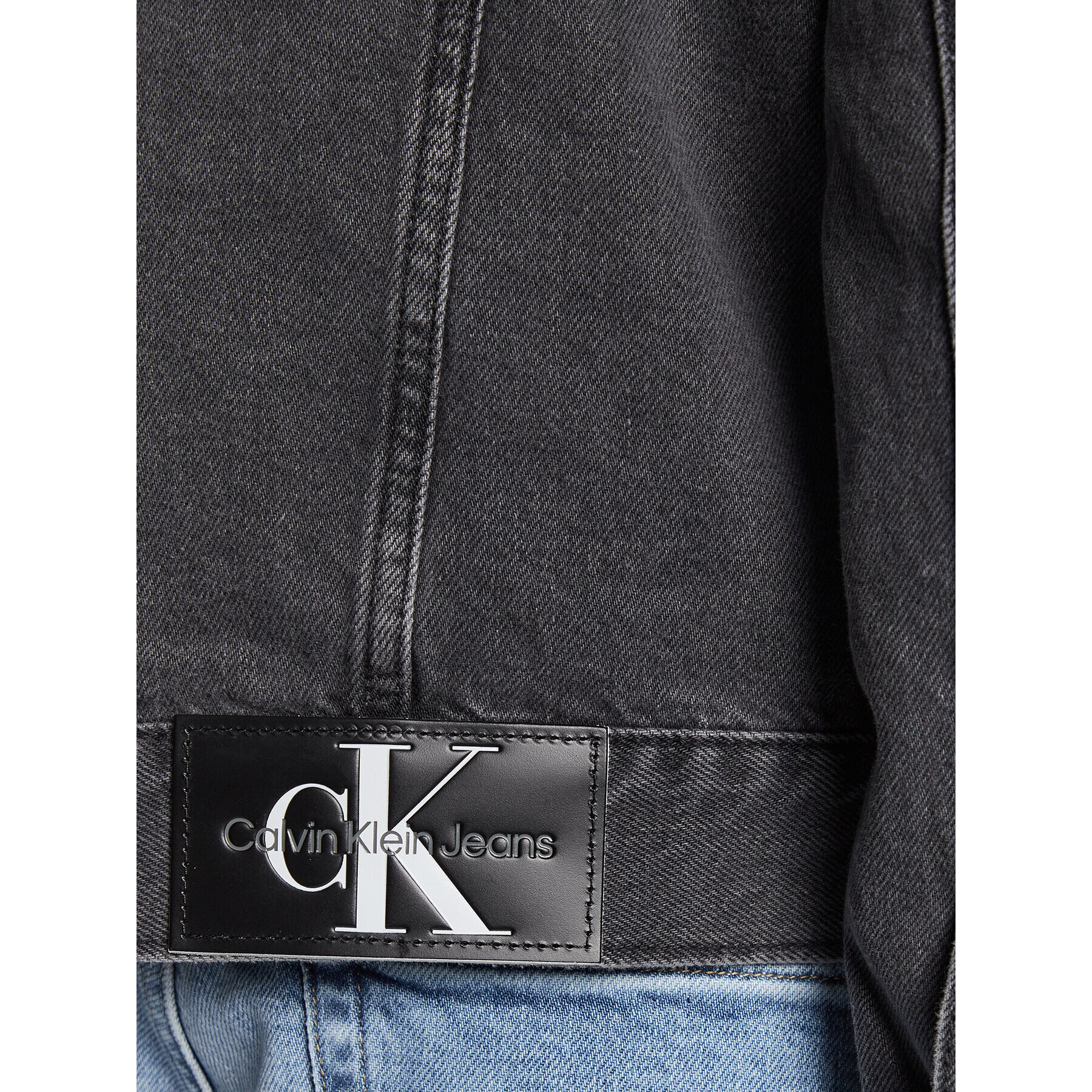 Calvin Klein Jeans Jeans jakna J30J322767 Siva Regular Fit - Pepit.si