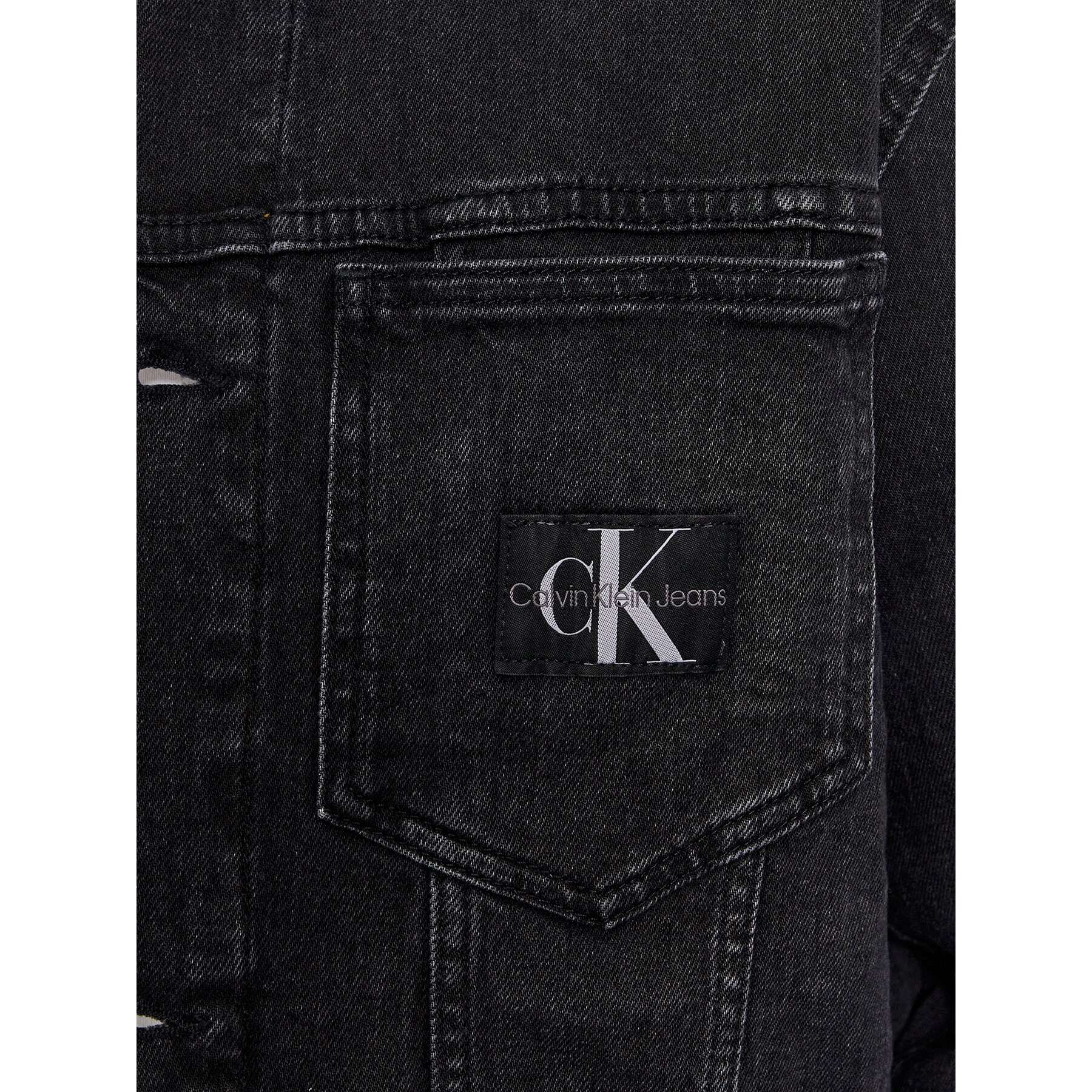 Calvin Klein Jeans Jeans jakna J30J324577 Črna Slim Fit - Pepit.si