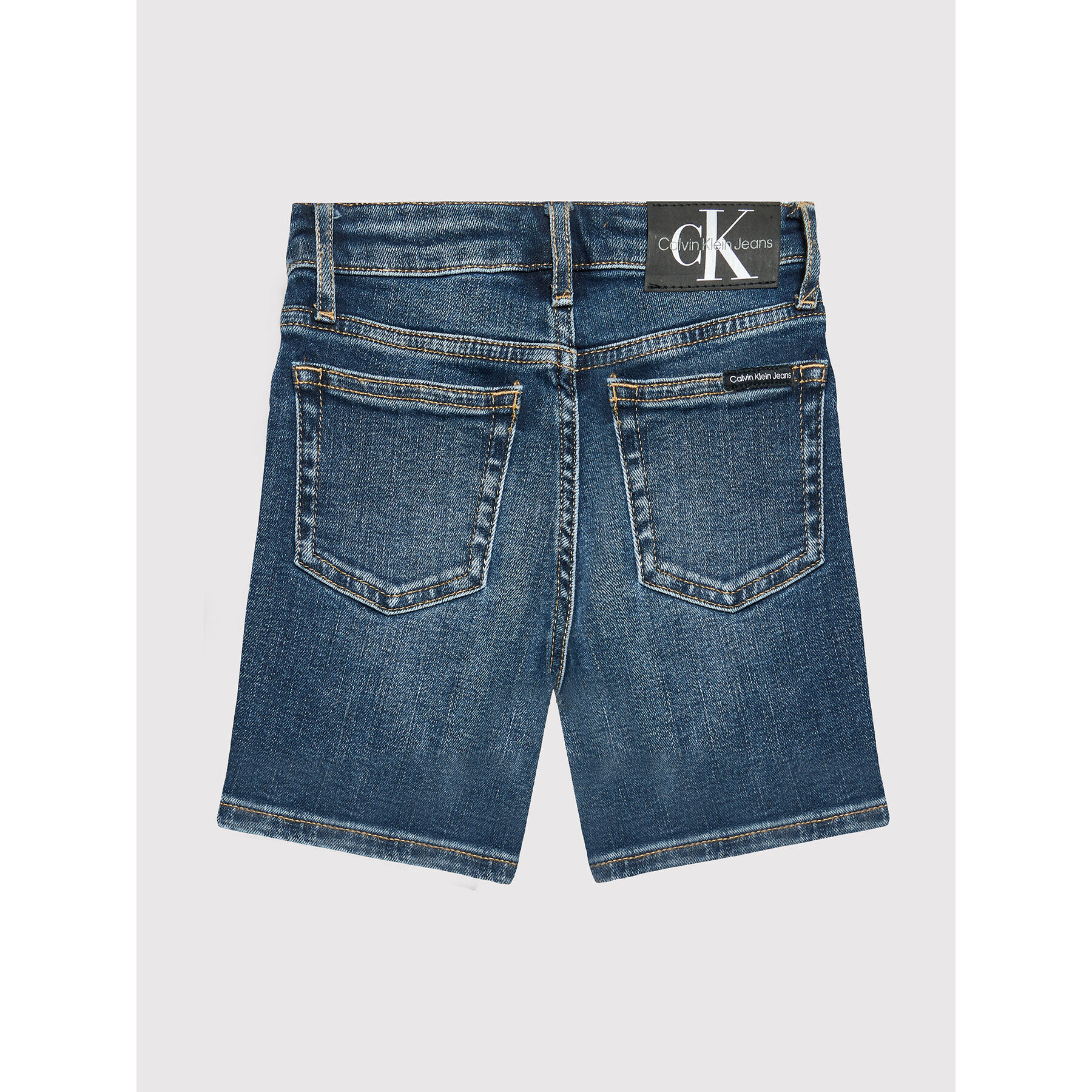 Calvin Klein Jeans Jeans kratke hlače IB0IB01178 Mornarsko modra Regular Fit - Pepit.si