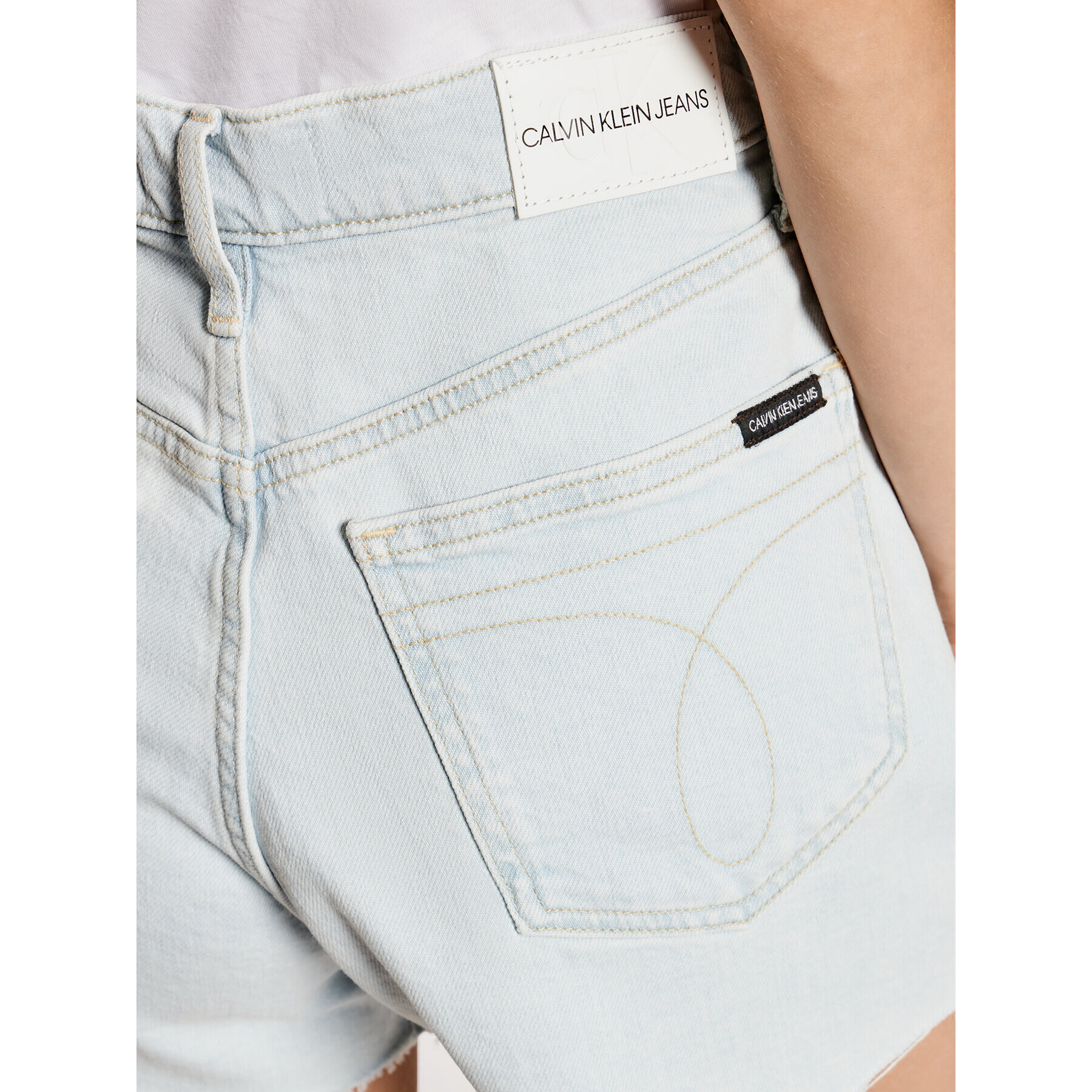 Calvin Klein Jeans Jeans kratke hlače J20J215898 Modra Regular Fit - Pepit.si