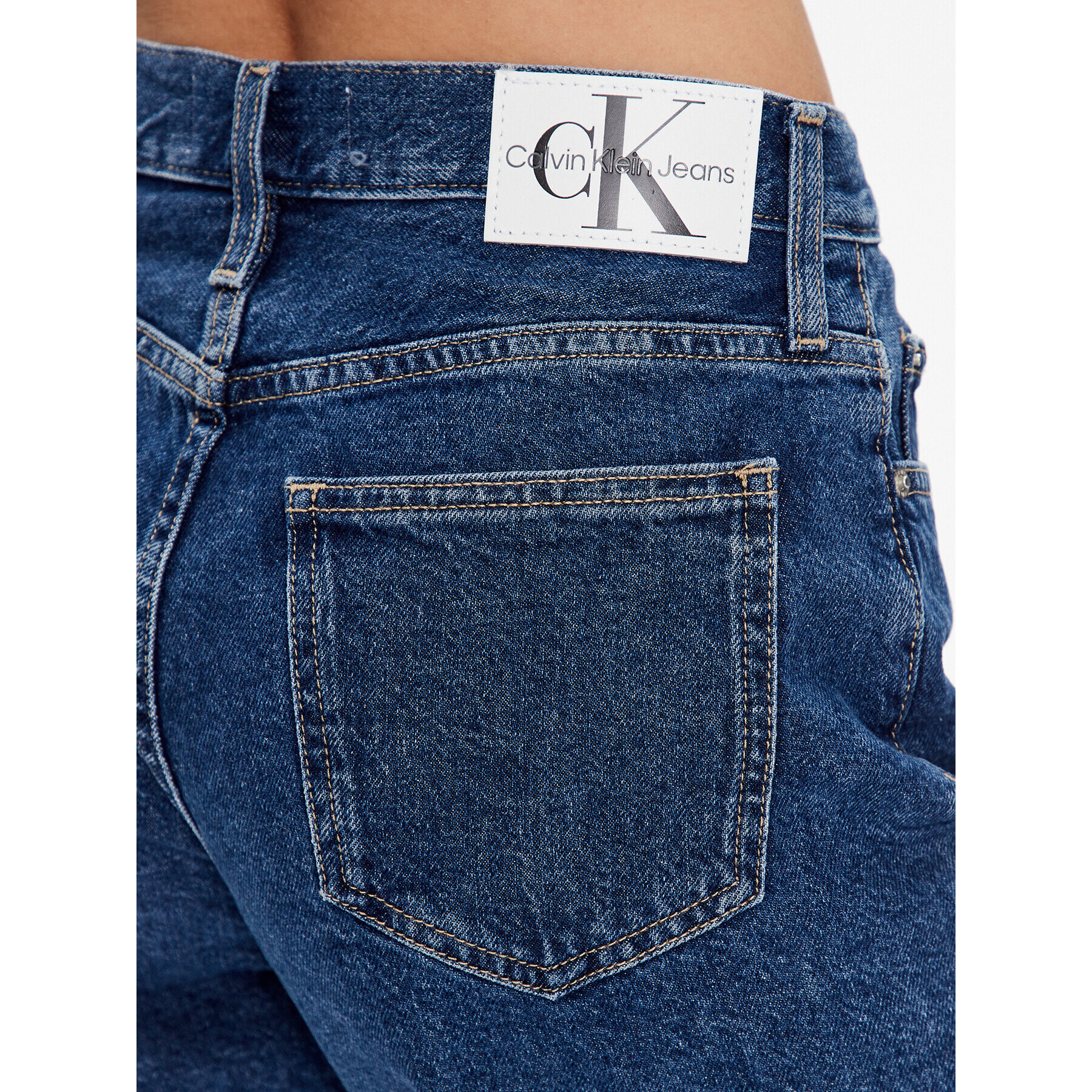 Calvin Klein Jeans Jeans kratke hlače J20J220639 Modra Regular Fit - Pepit.si