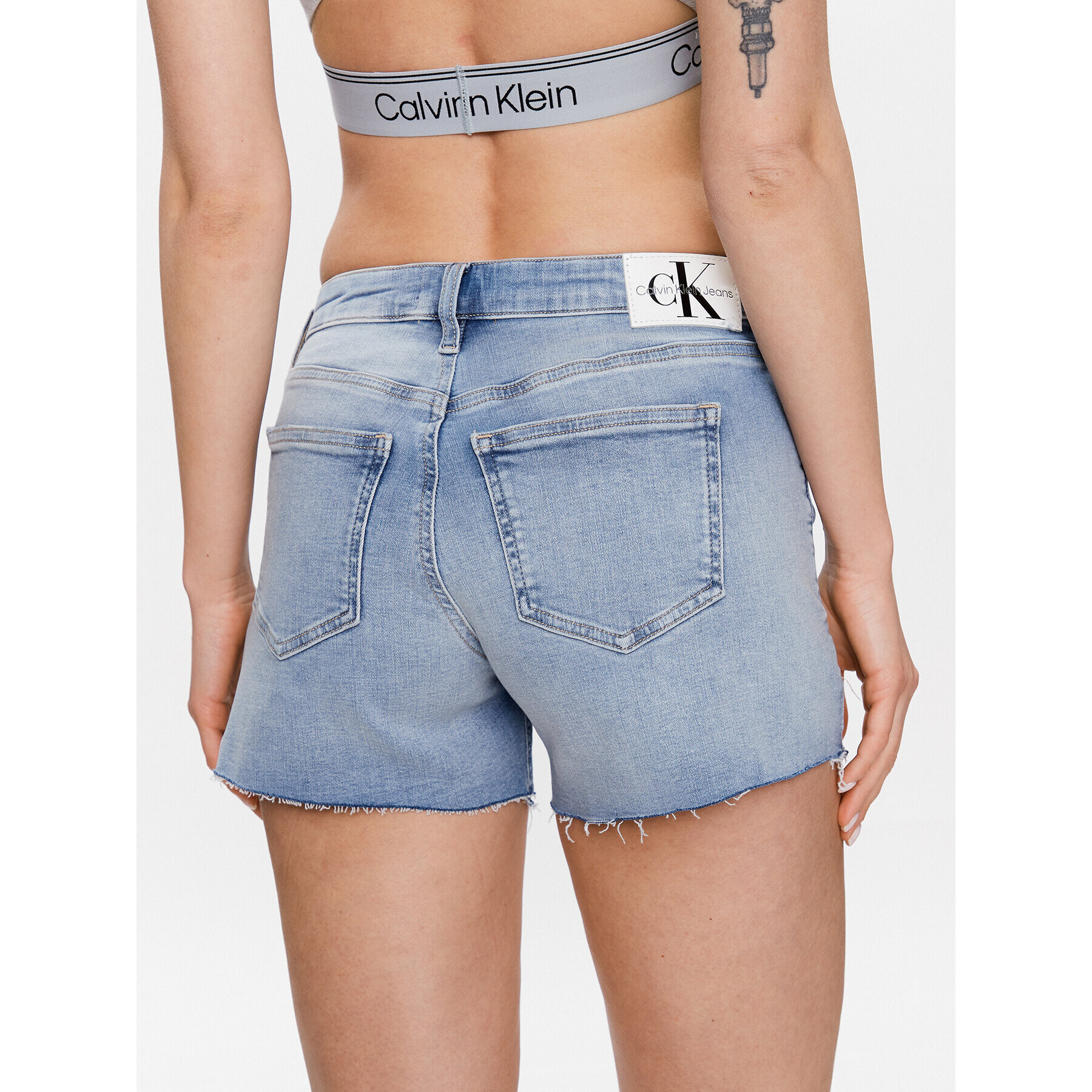 Calvin Klein Jeans Jeans kratke hlače J20J220644 Modra Regular Fit - Pepit.si