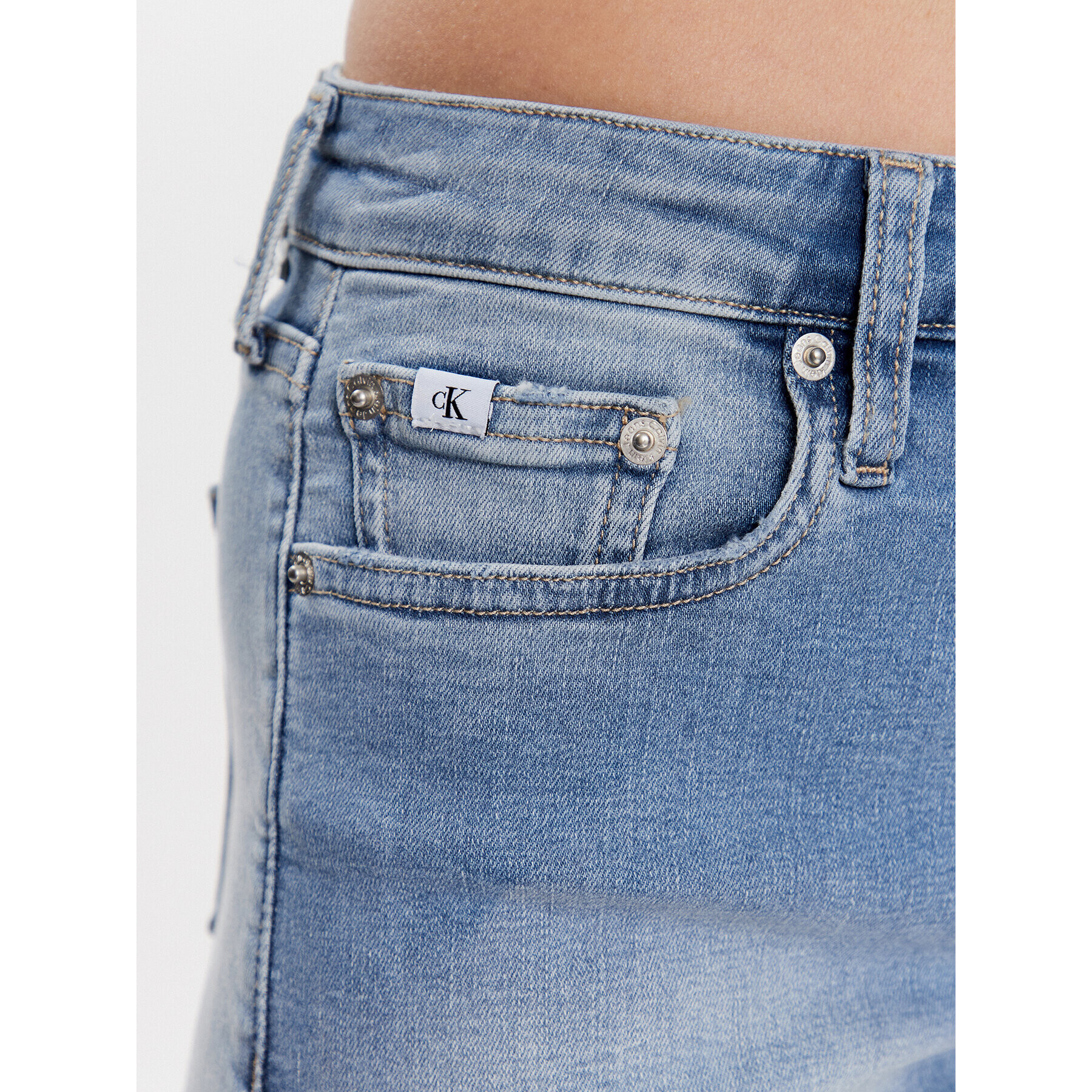 Calvin Klein Jeans Jeans kratke hlače J20J220644 Modra Regular Fit - Pepit.si