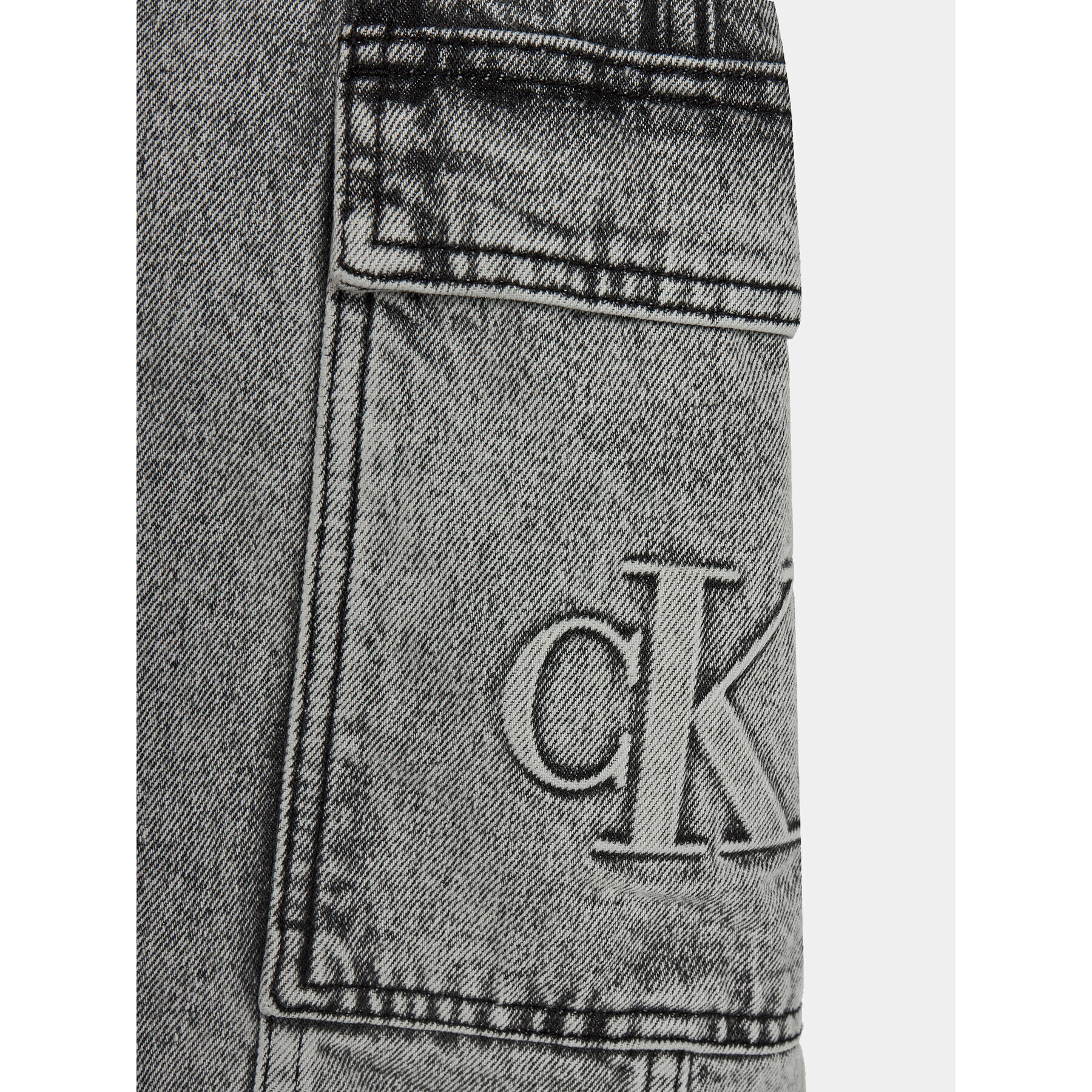 Calvin Klein Jeans Jeans obleka IG0IG02284 Siva Regular Fit - Pepit.si