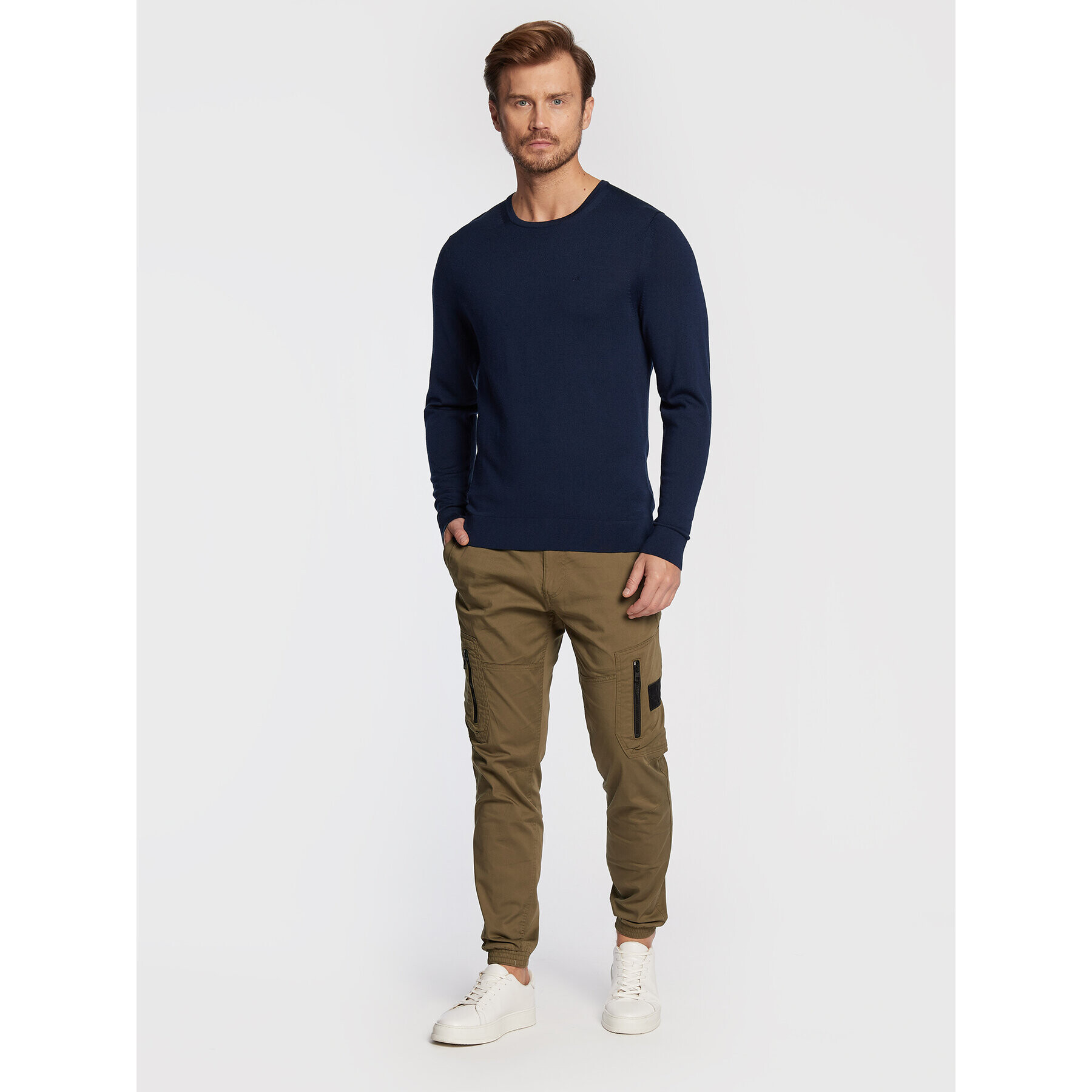 Calvin Klein Jeans Jogging hlače J30J320891 Zelena Skinny Fit - Pepit.si