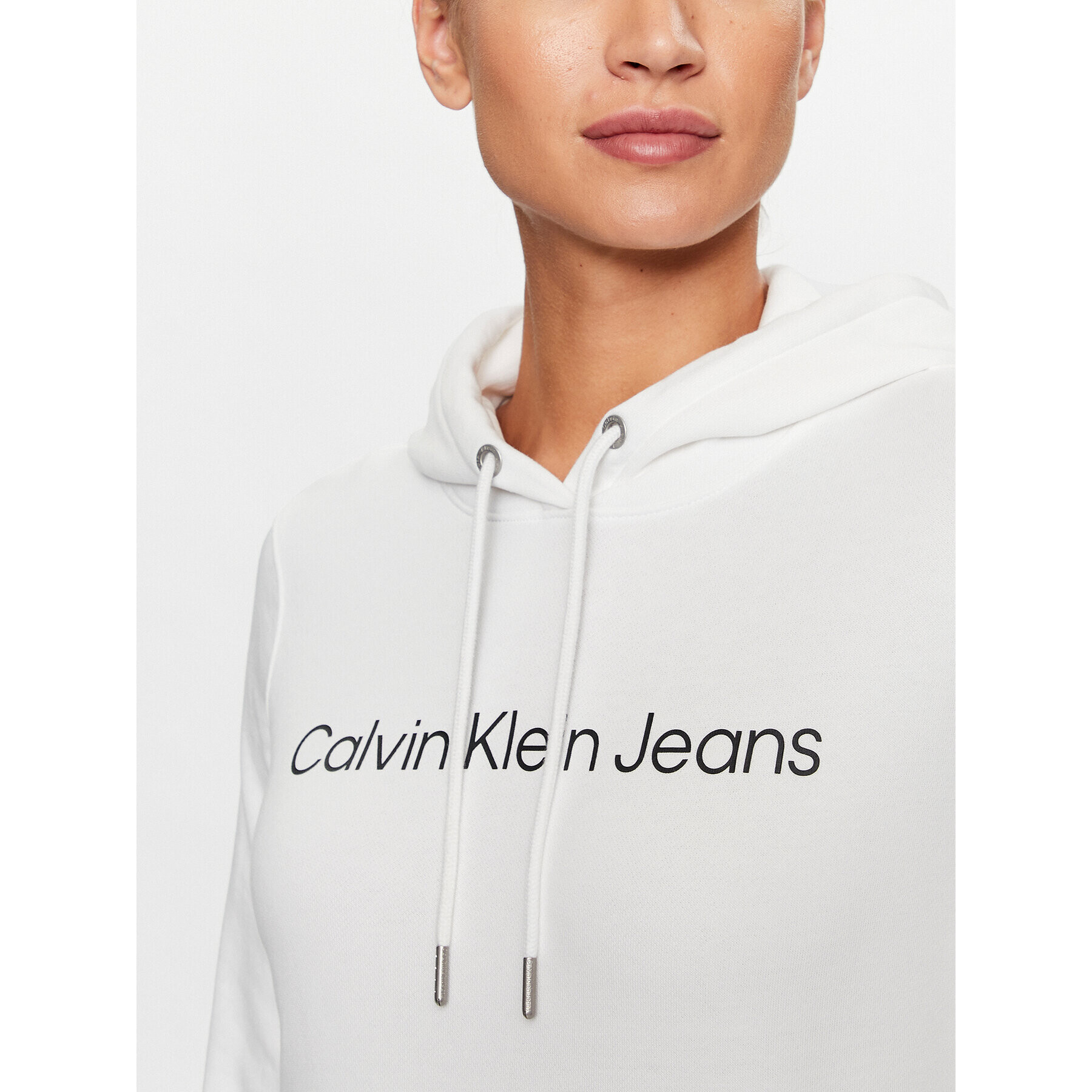 Calvin Klein Jeans Jopa J20J220254 Bela Regular Fit - Pepit.si