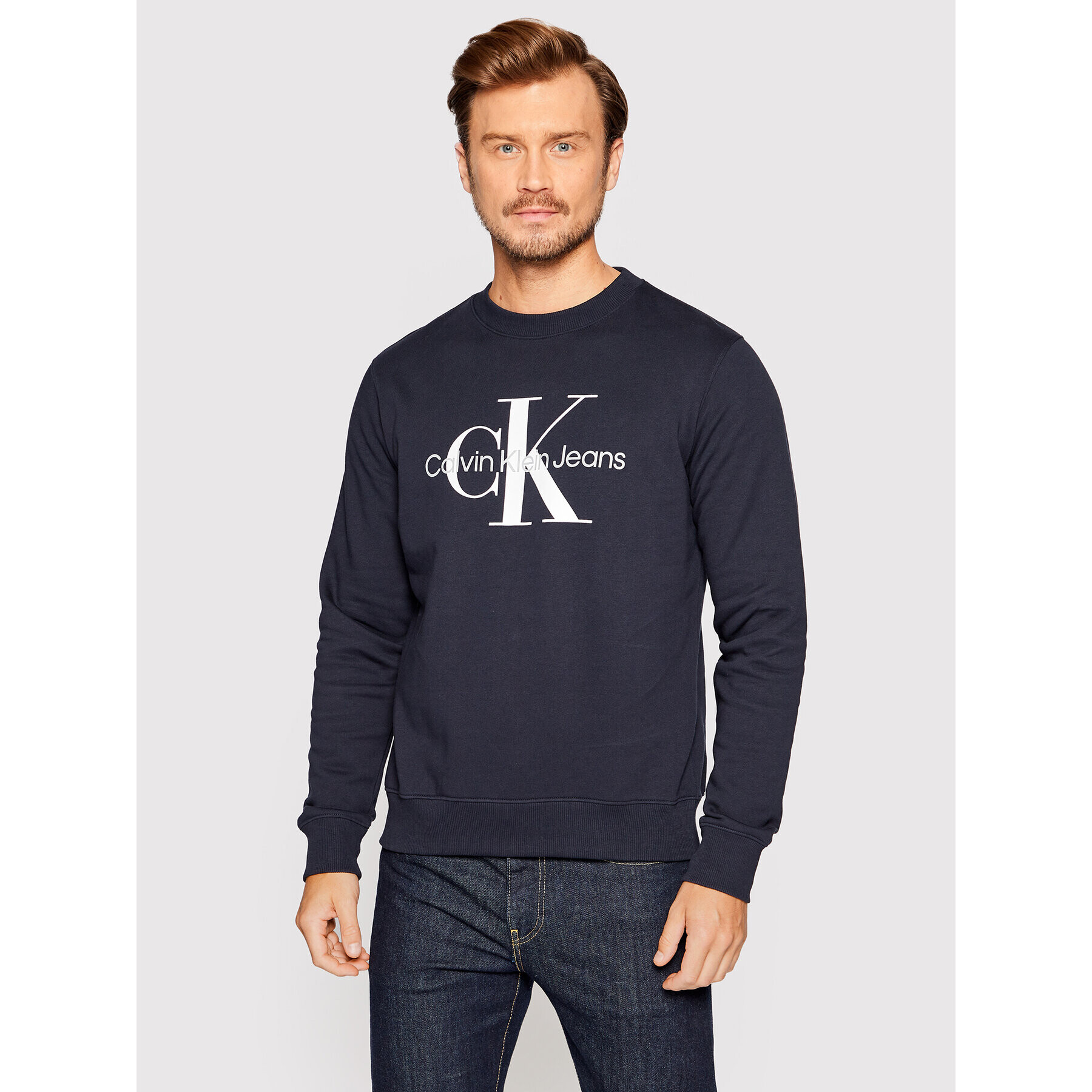 Calvin Klein Jeans Jopa J30J320933 Mornarsko modra Regular Fit - Pepit.si