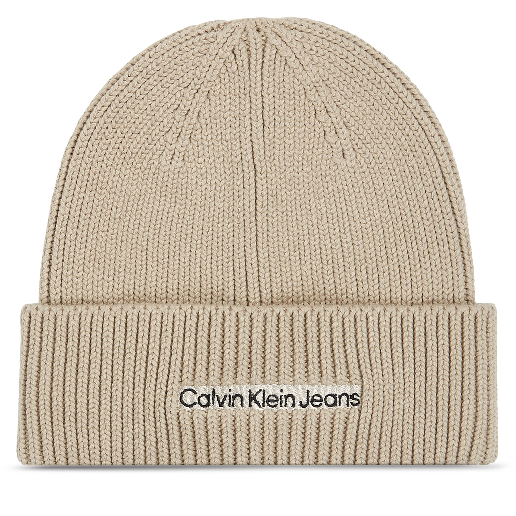 Calvin Klein Jeans Kapa Institutional Patch Beanie K50K509895 Siva - Pepit.si