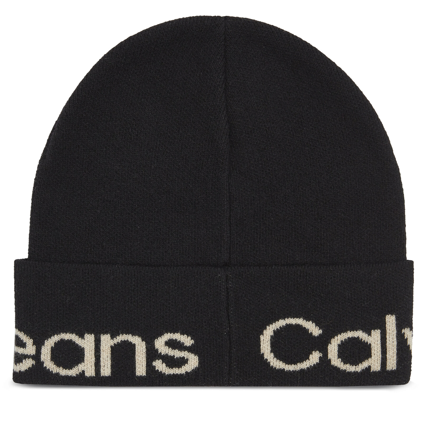 Calvin Klein Jeans Kapa Logo Beanie K60K611271 Črna - Pepit.si