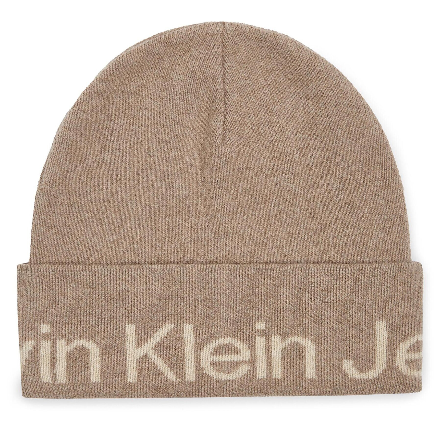 Calvin Klein Jeans Kapa Logo Beanie K60K611271 Siva - Pepit.si