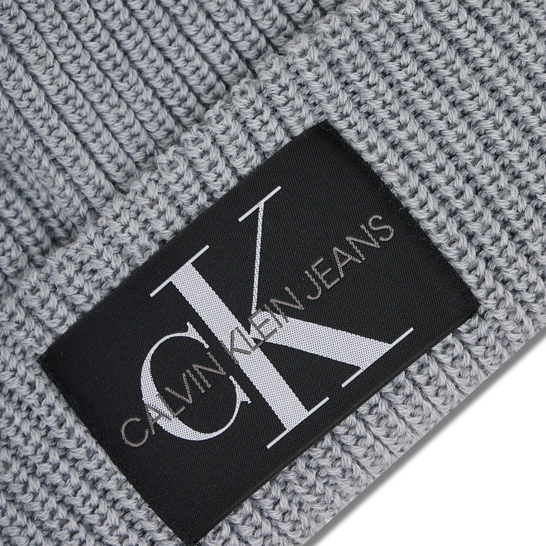 Calvin Klein Jeans Kapa Monogram Beanie Wl K60K607383 Siva - Pepit.si