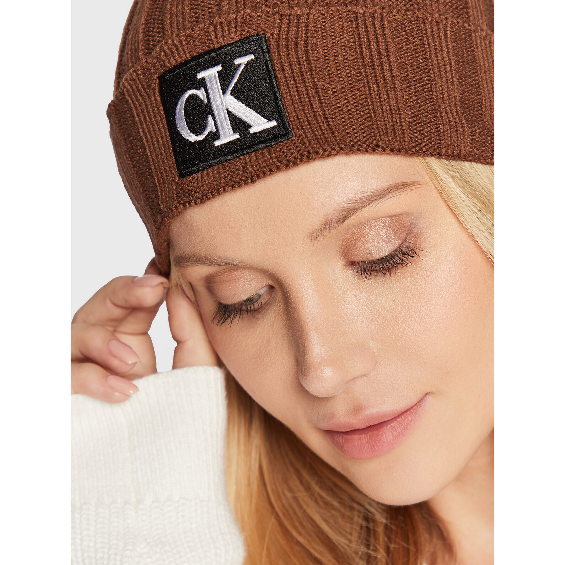 Calvin Klein Jeans Kapa Monogram IU0IU00346 Rjava - Pepit.si