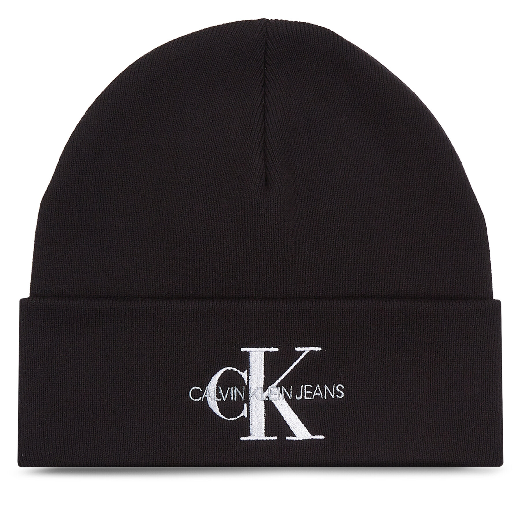 Calvin Klein Jeans Kapa Monologo Embro Beanie K50K511160 Črna - Pepit.si