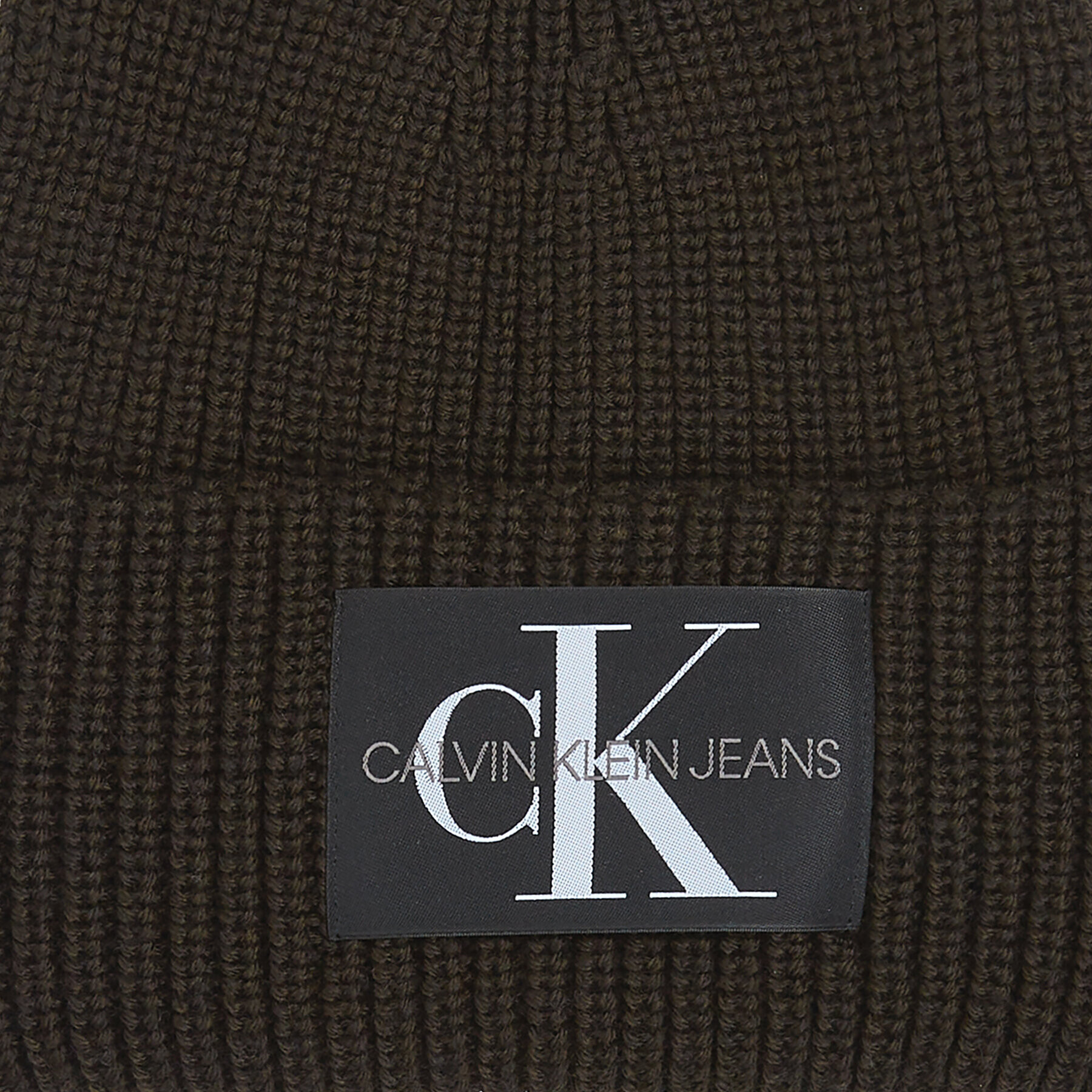 Calvin Klein Jeans Kapa Monologo Patch Beanie K50K506242 Rjava - Pepit.si