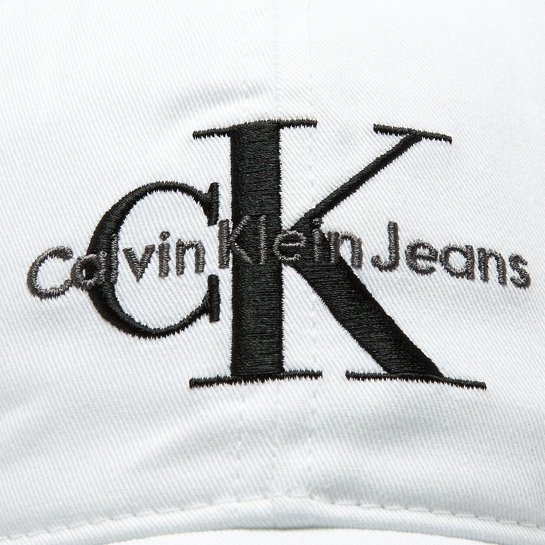 Calvin Klein Jeans Kapa s šiltom K60K610280 Bela - Pepit.si