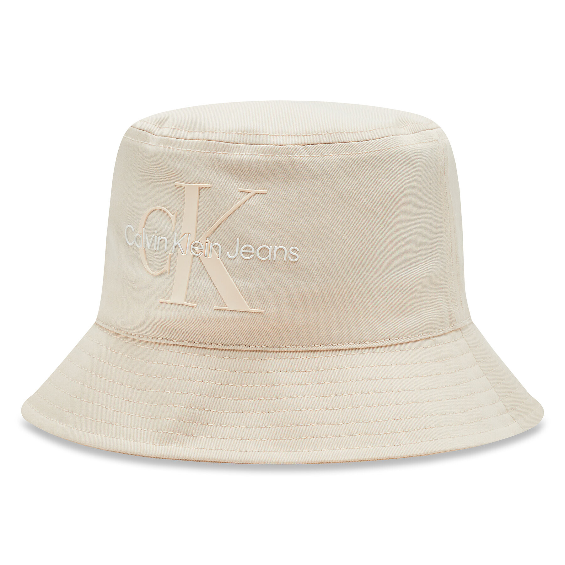 Calvin Klein Jeans Klobuk Bucket Monogram K60K610715 Bež - Pepit.si