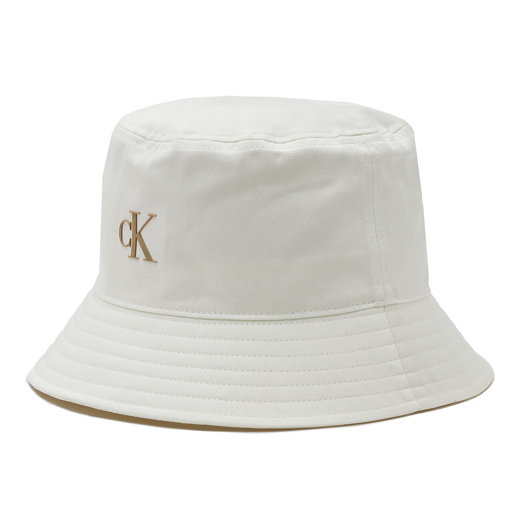 Calvin Klein Jeans Klobuk Bucket Sculpted Twill K60K610375 Bela - Pepit.si