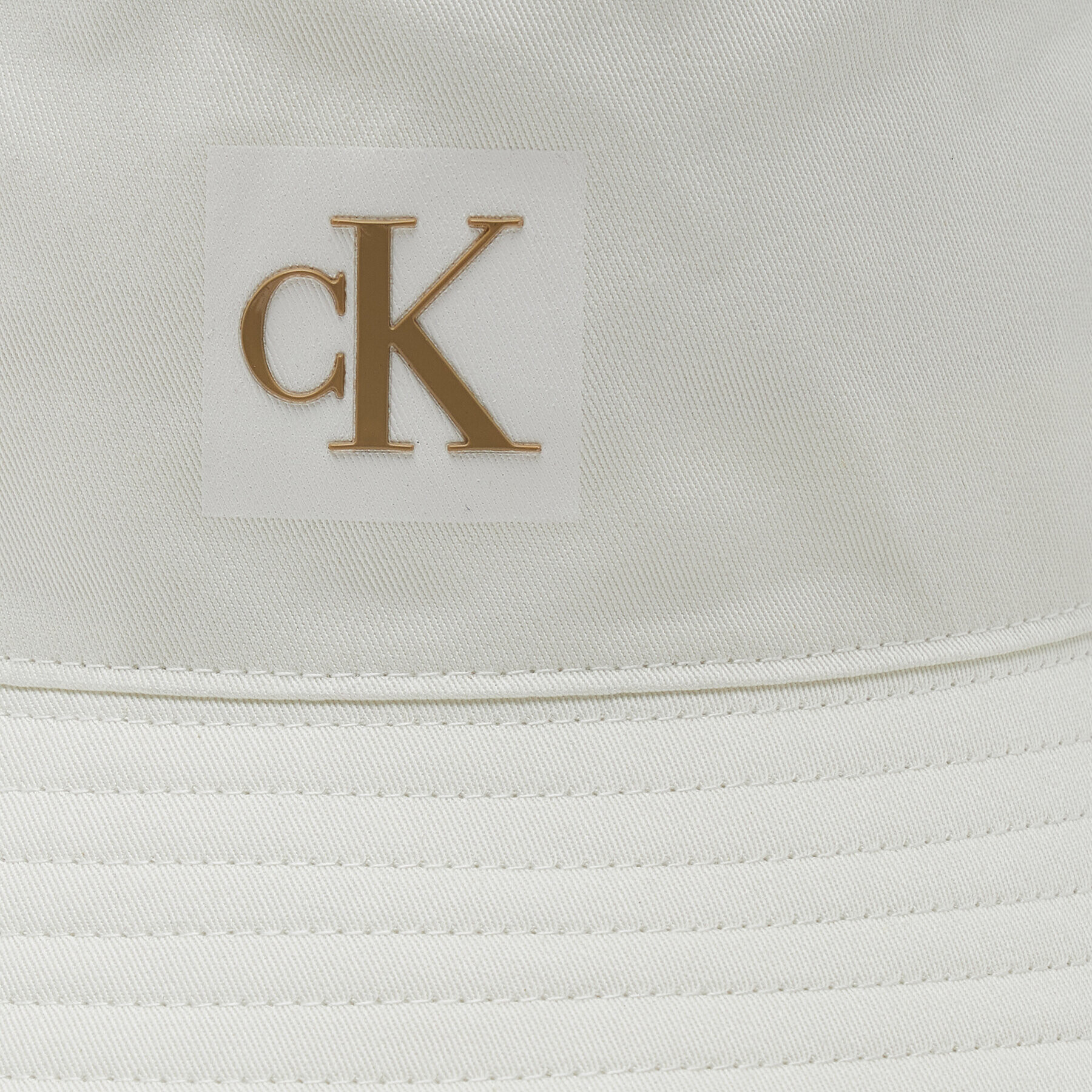 Calvin Klein Jeans Klobuk Bucket Sculpted Twill K60K610375 Bela - Pepit.si