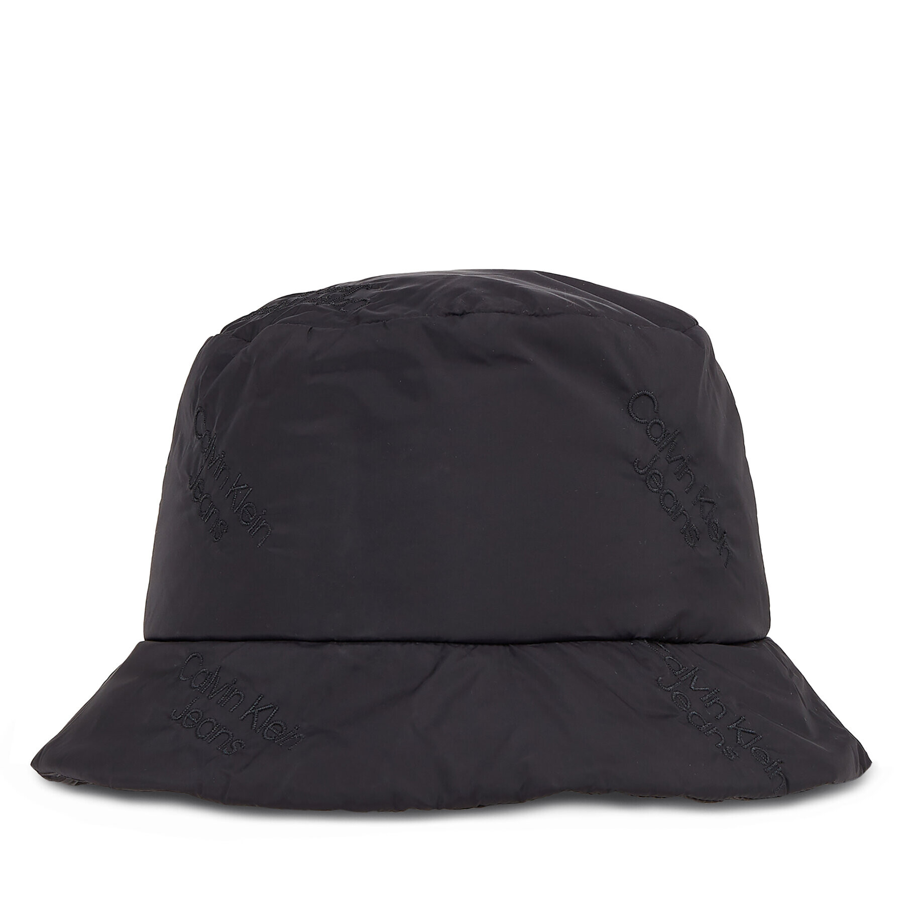 Calvin Klein Jeans Klobuk Puffy Aop Bucket Hat K60K611261 Črna - Pepit.si