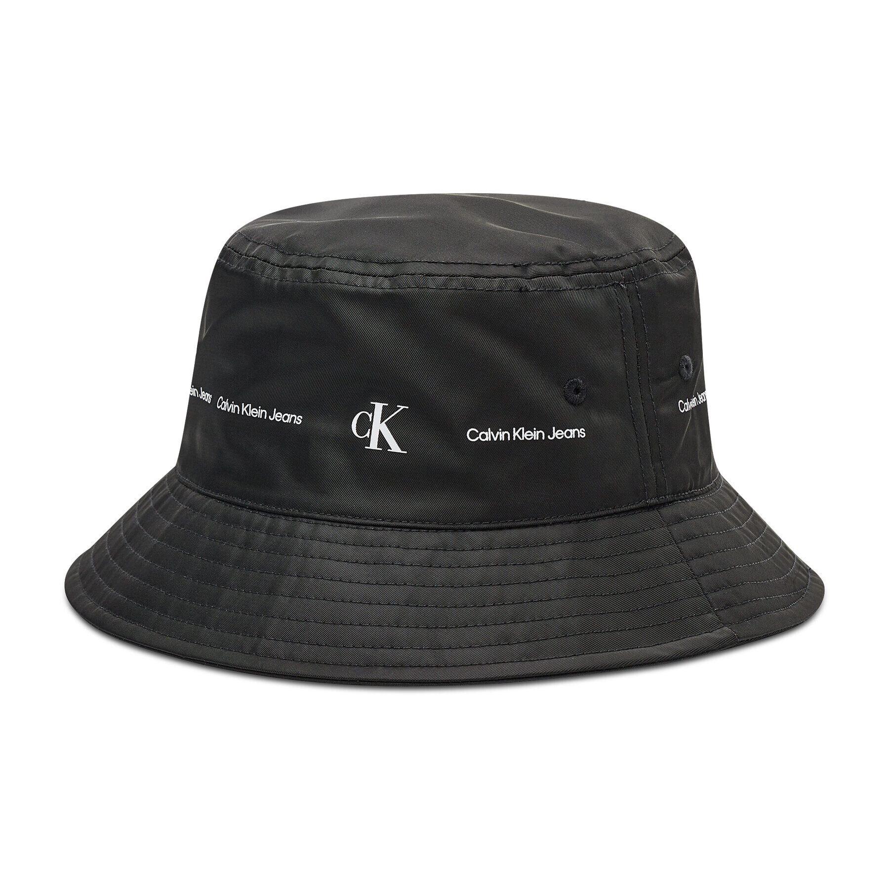 Calvin Klein Jeans Klobuk Stripe Logo Bucket K50K508972 Črna - Pepit.si