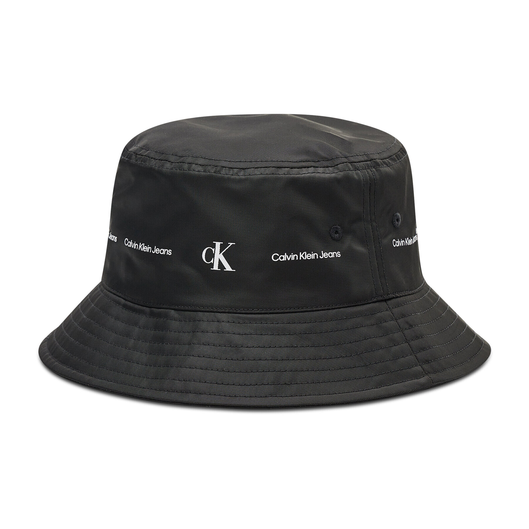 Calvin Klein Jeans Klobuk Stripe Logo Bucket K50K508972 Črna - Pepit.si