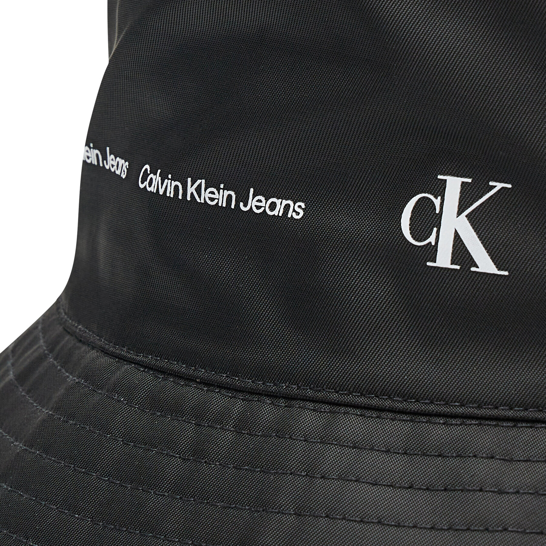 Calvin Klein Jeans Klobuk Stripe Logo Bucket K50K508972 Črna - Pepit.si