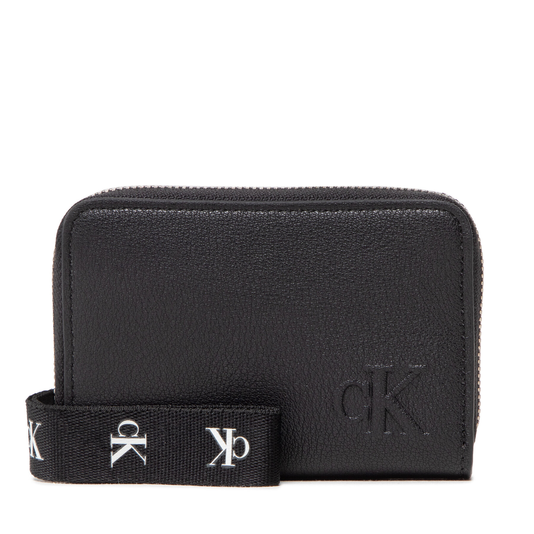 Calvin Klein Jeans Majhna ženska denarnica Ultralight Med Za W/Wristlet K60K609827 Črna - Pepit.si