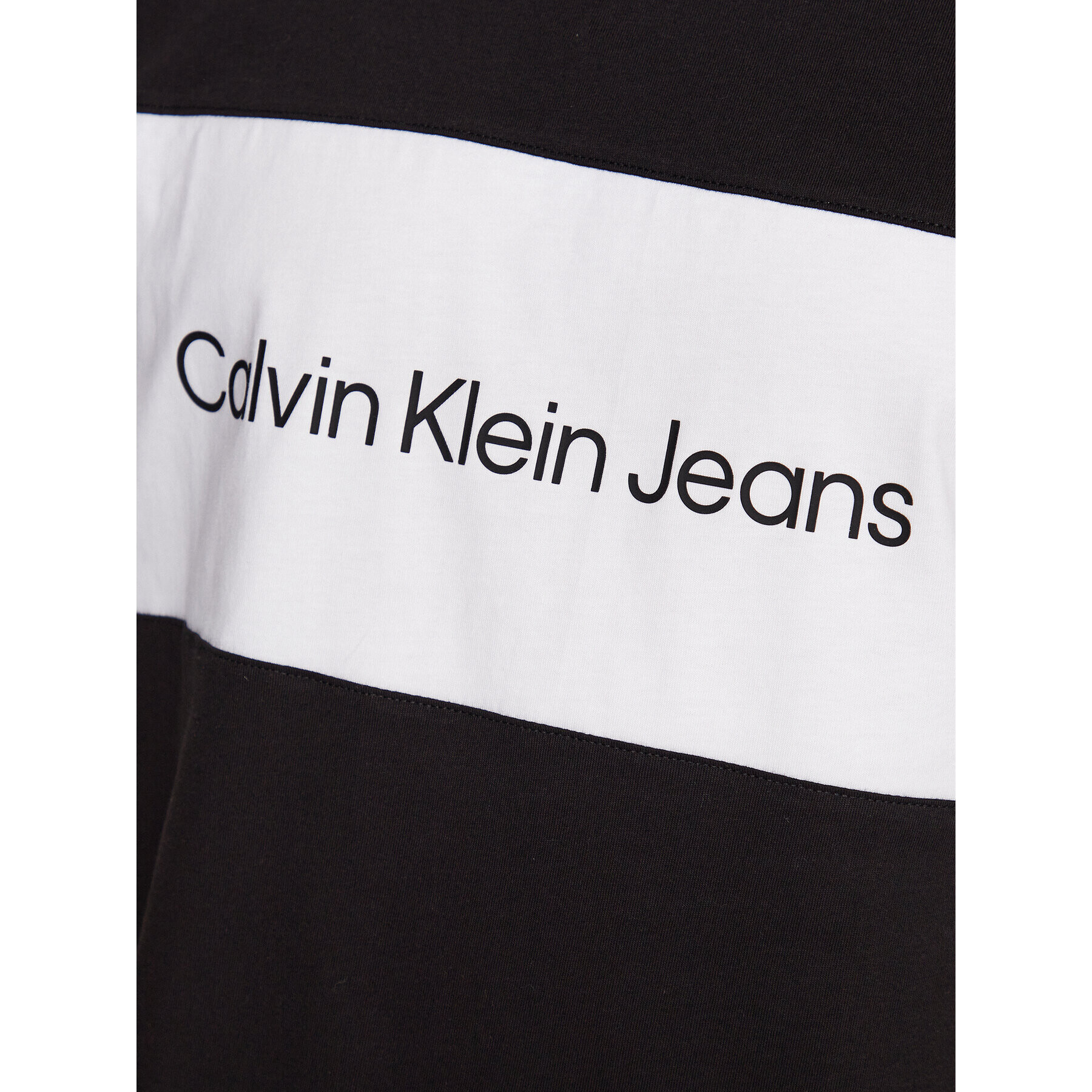 Calvin Klein Jeans Majica J30J323760 Črna Regular Fit - Pepit.si