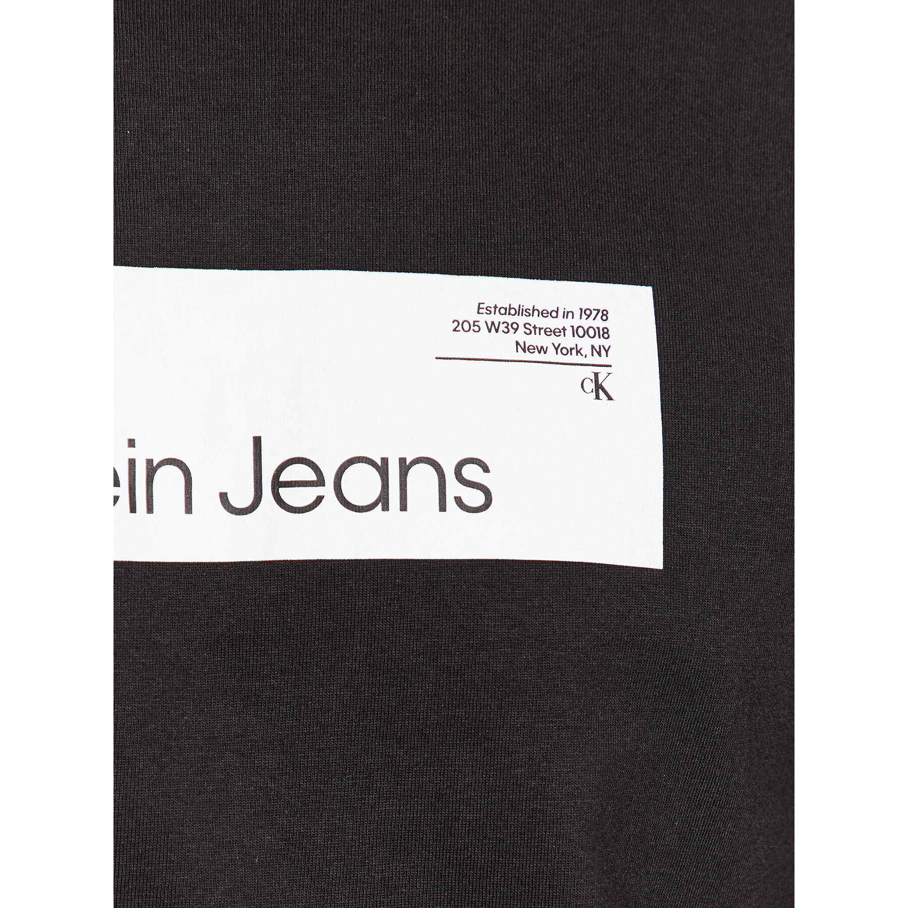 Calvin Klein Jeans Majica J30J324018 Črna Regular Fit - Pepit.si