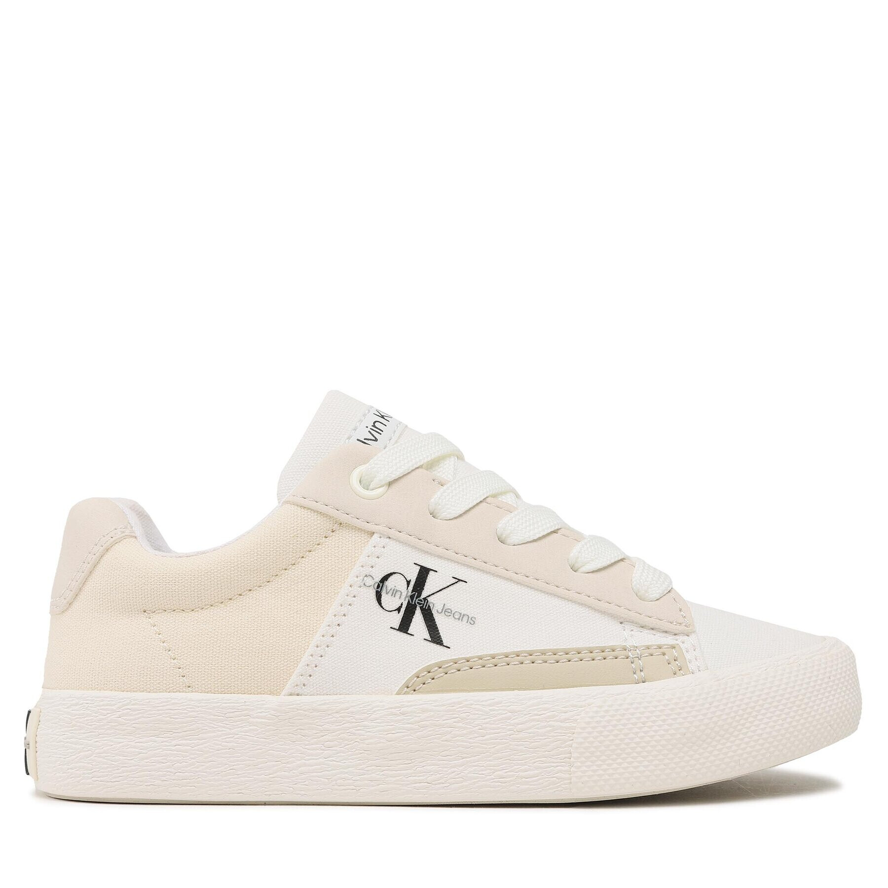 Calvin Klein Jeans Modne superge Low Cut Lace-Up Sneaker V3X9-80564-1355 M Bež - Pepit.si