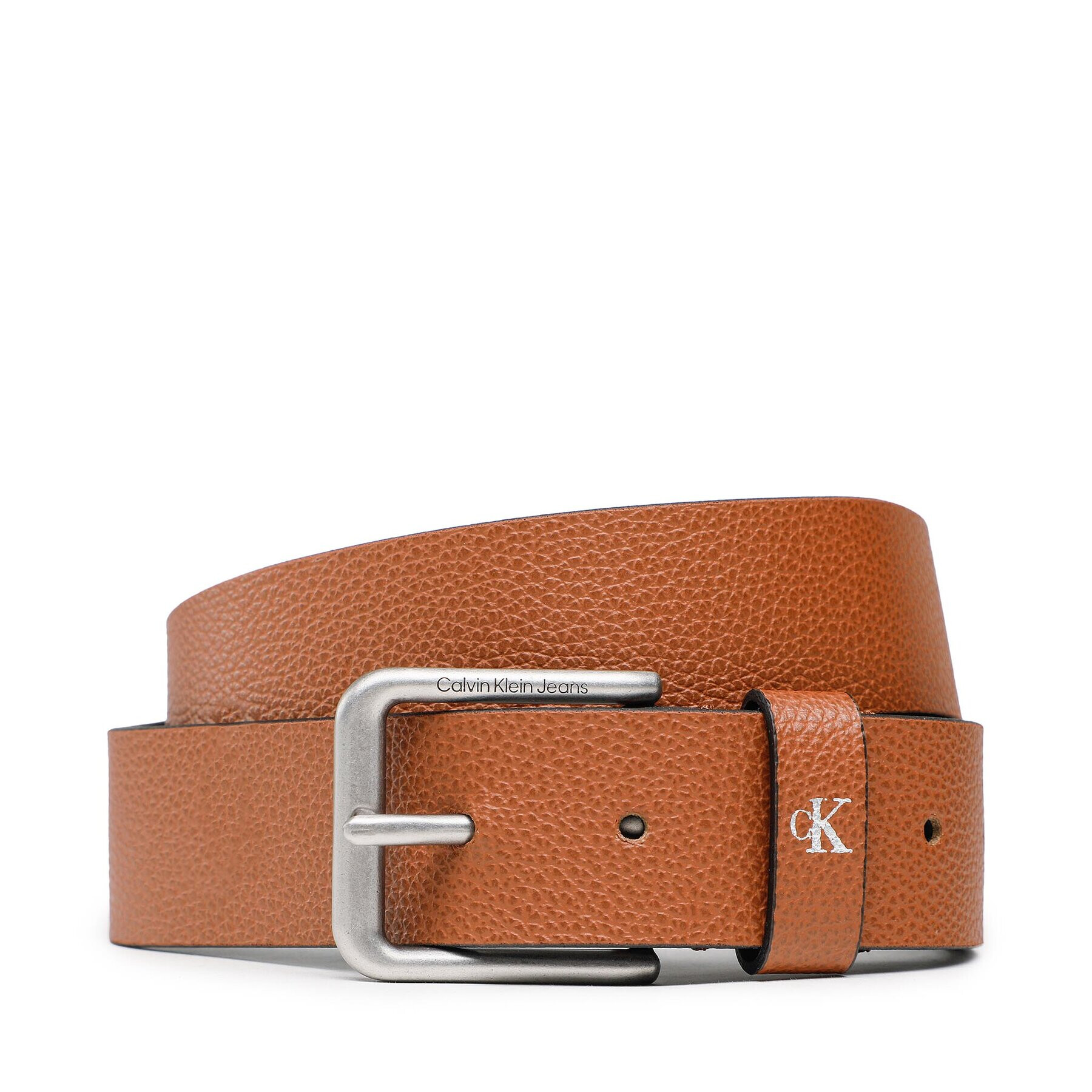 Calvin Klein Jeans Moški pas Round Classic Belt 35Mm K50K510156 Rjava - Pepit.si